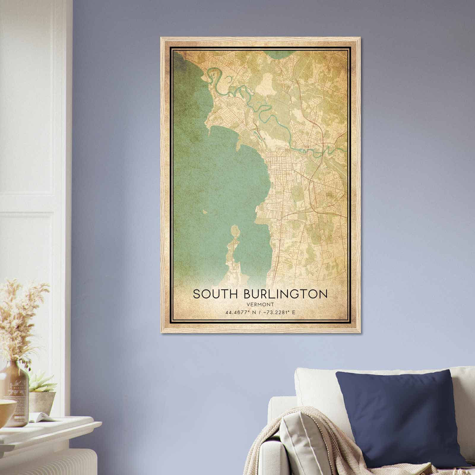 Deerfield Kansas Map Poster, Modern Home Decor Wall Art Print (Copy)