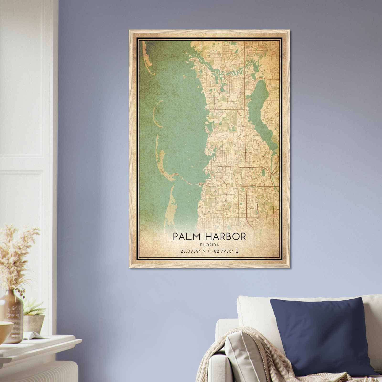 Deerfield Kansas Map Poster, Modern Home Decor Wall Art Print (Copy)