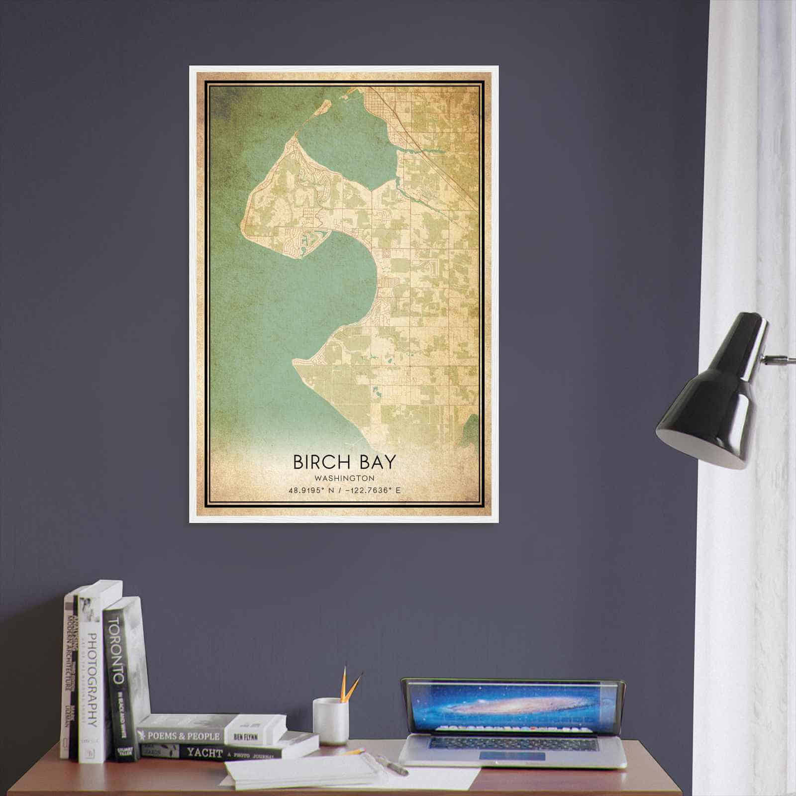 Deerfield Kansas Map Poster, Modern Home Decor Wall Art Print (Copy)