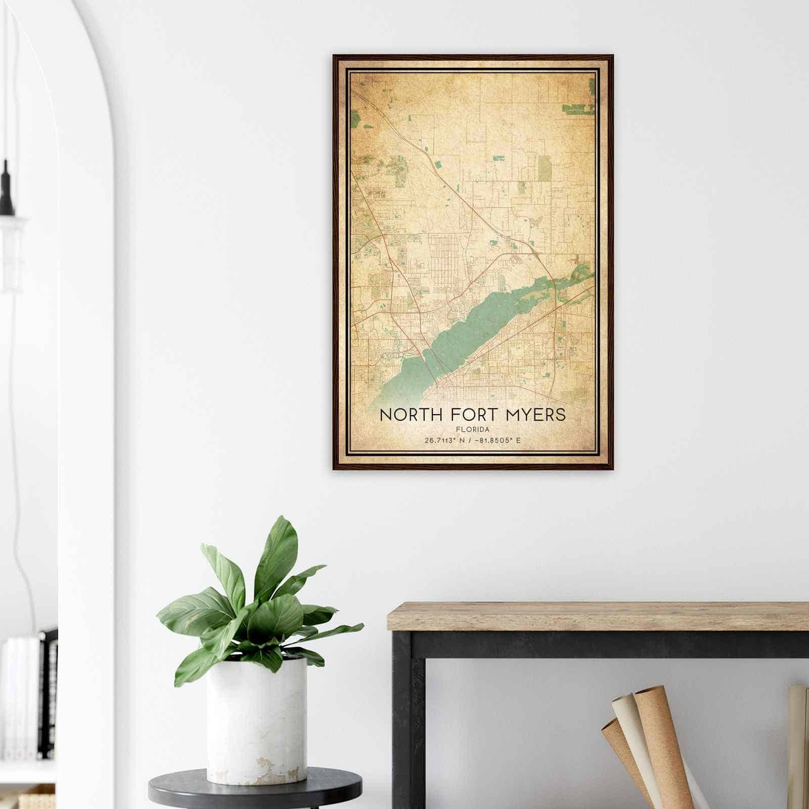 Deerfield Kansas Map Poster, Modern Home Decor Wall Art Print (Copy)