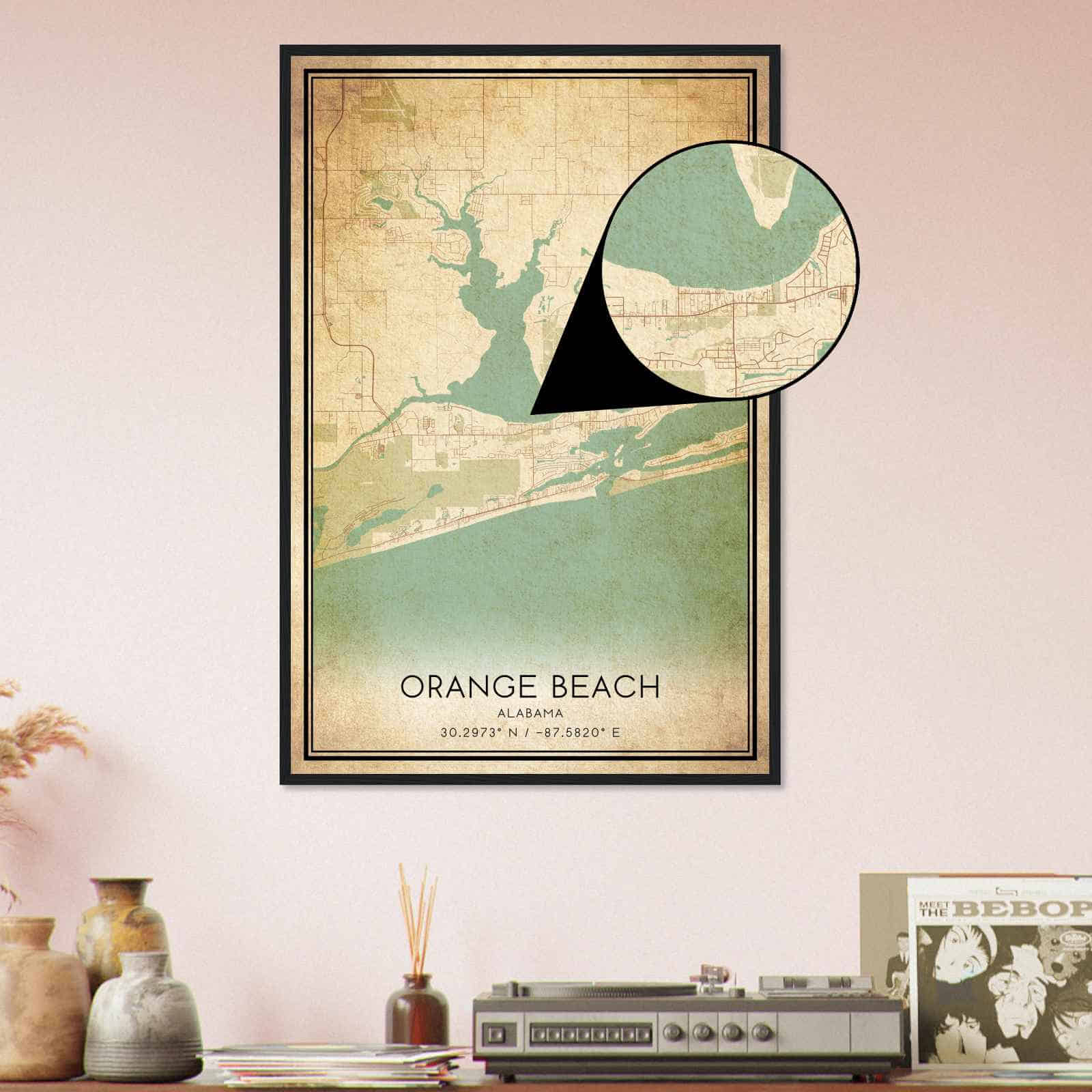 Deerfield Kansas Map Poster, Modern Home Decor Wall Art Print (Copy)