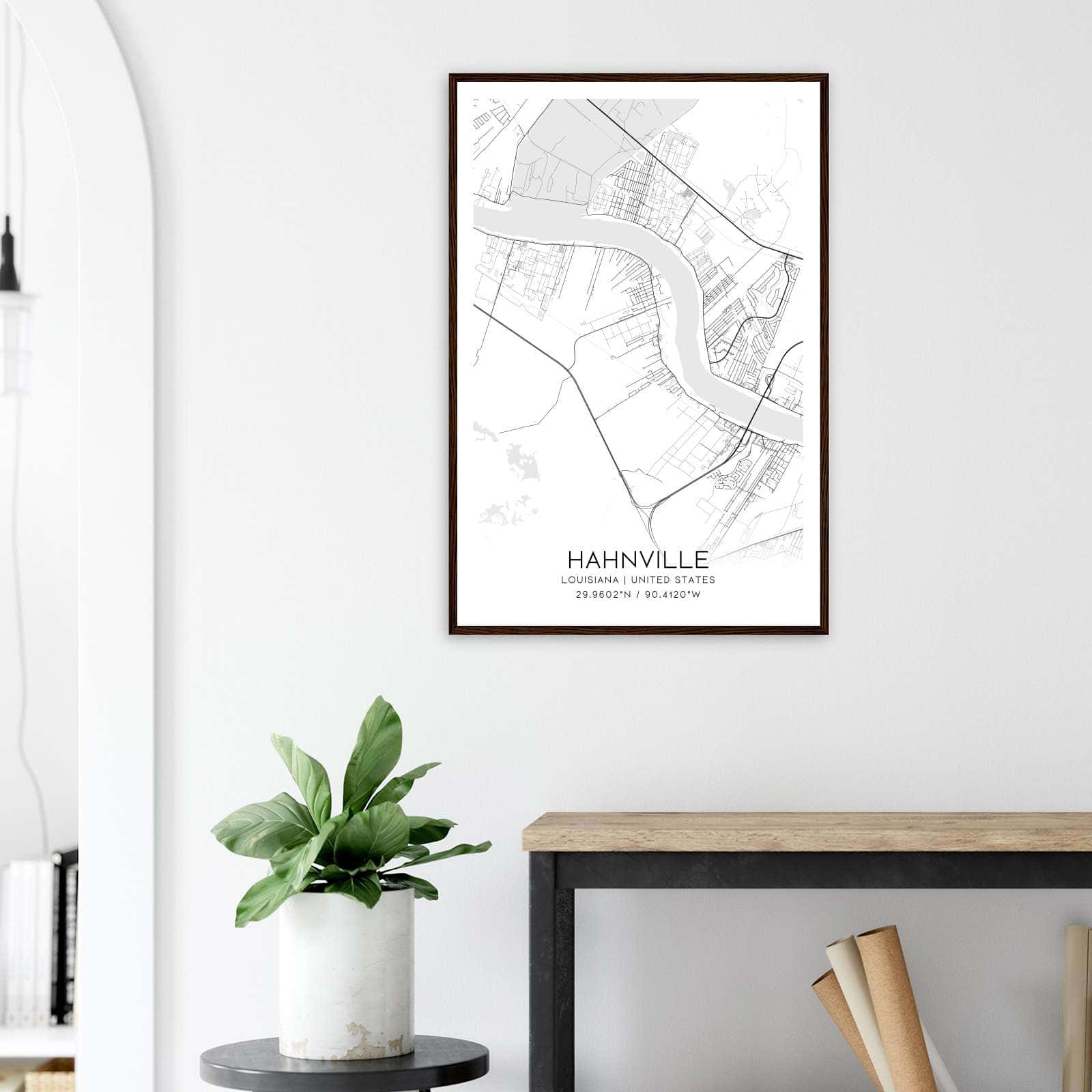 Deerfield Kansas Map Poster, Modern Home Decor Wall Art Print (Copy)