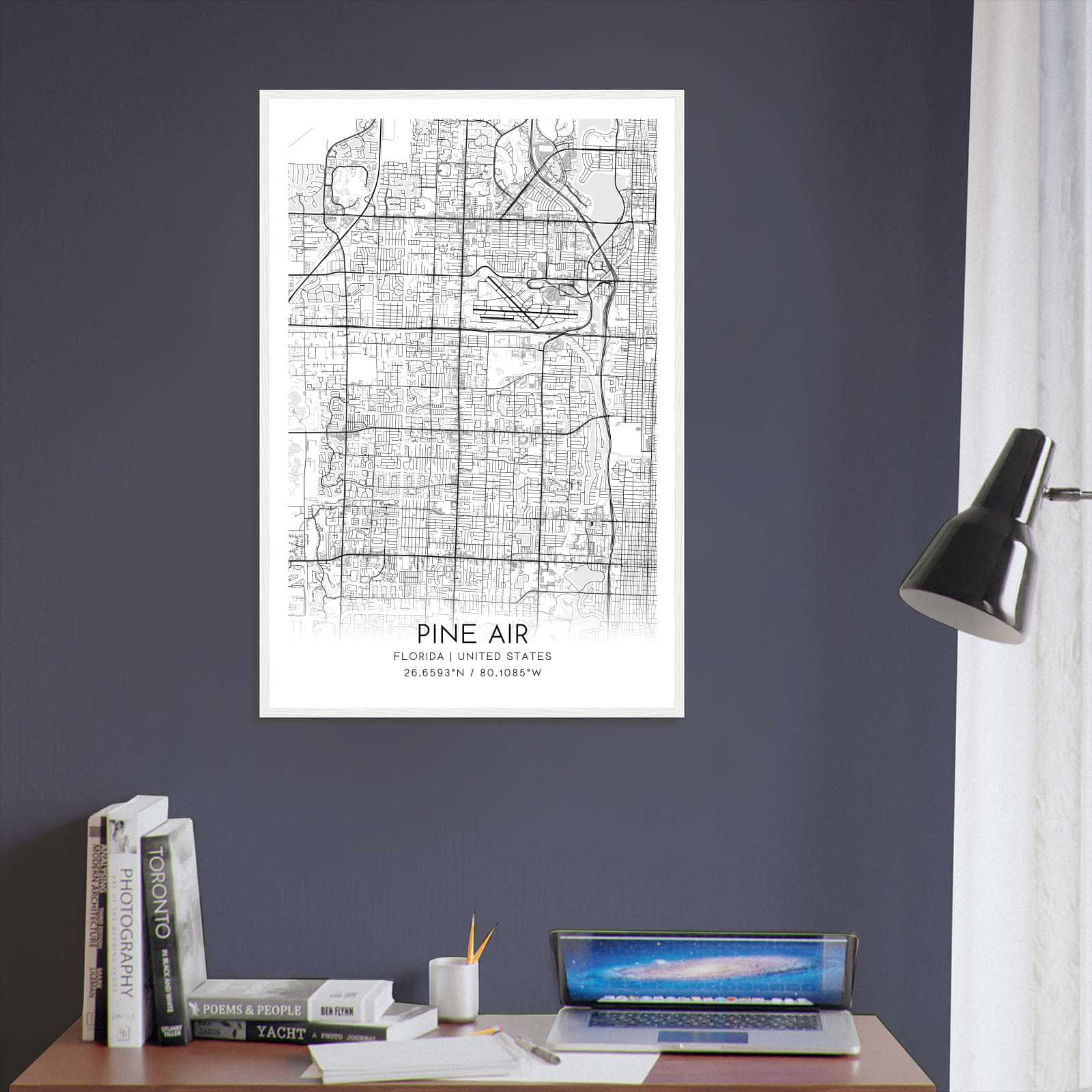 Deerfield Kansas Map Poster, Modern Home Decor Wall Art Print (Copy)
