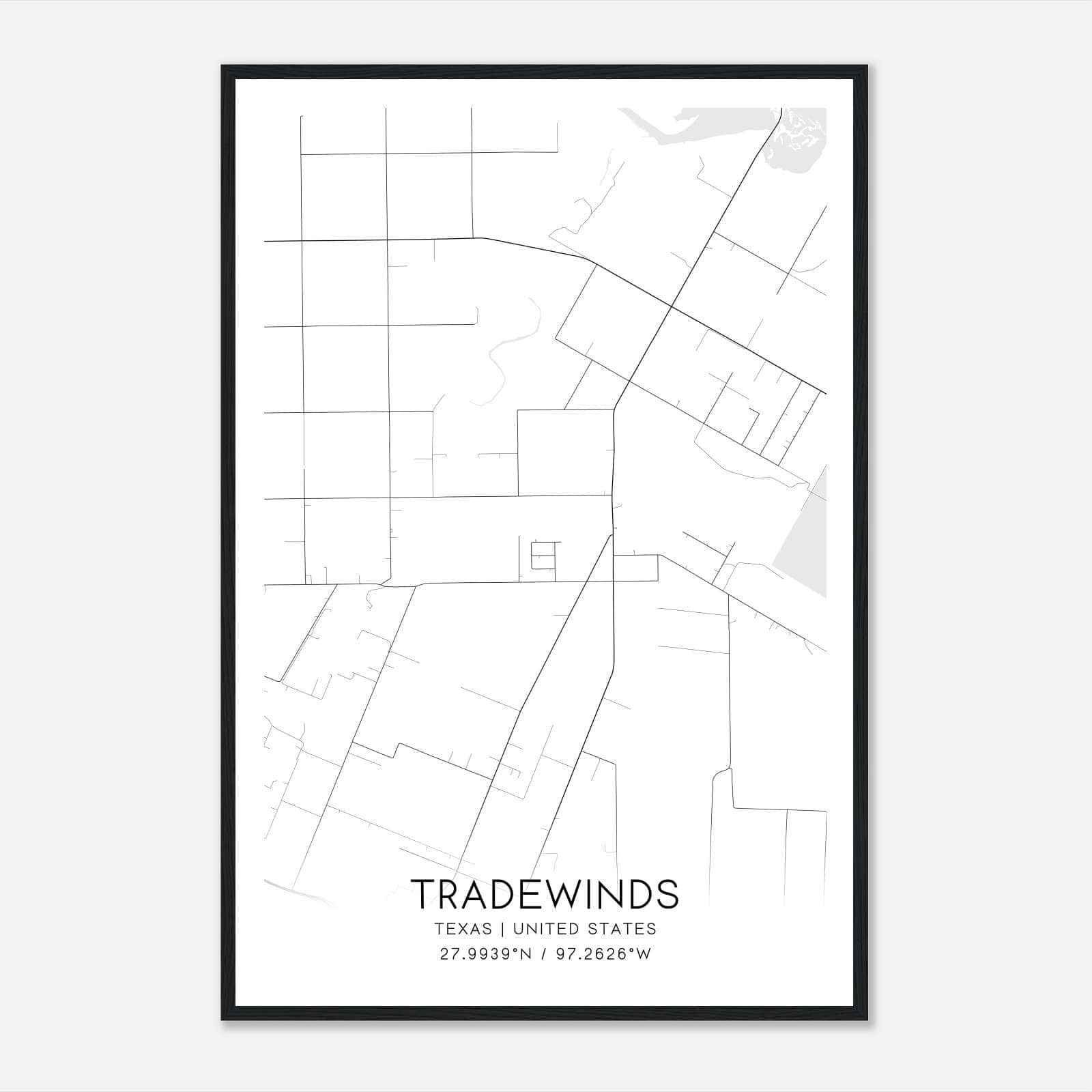 Tradewinds Texas Map Poster, Modern Home Decor Wall Art Print Tradewinds Texas Map Poster, Modern Home Decor Wall Art Print