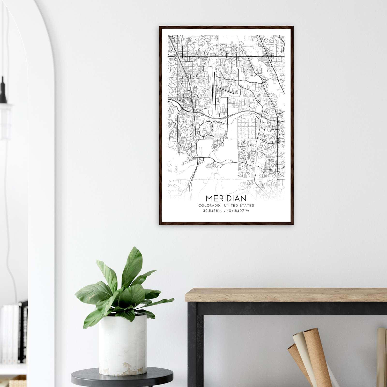 Deerfield Kansas Map Poster, Modern Home Decor Wall Art Print (Copy)