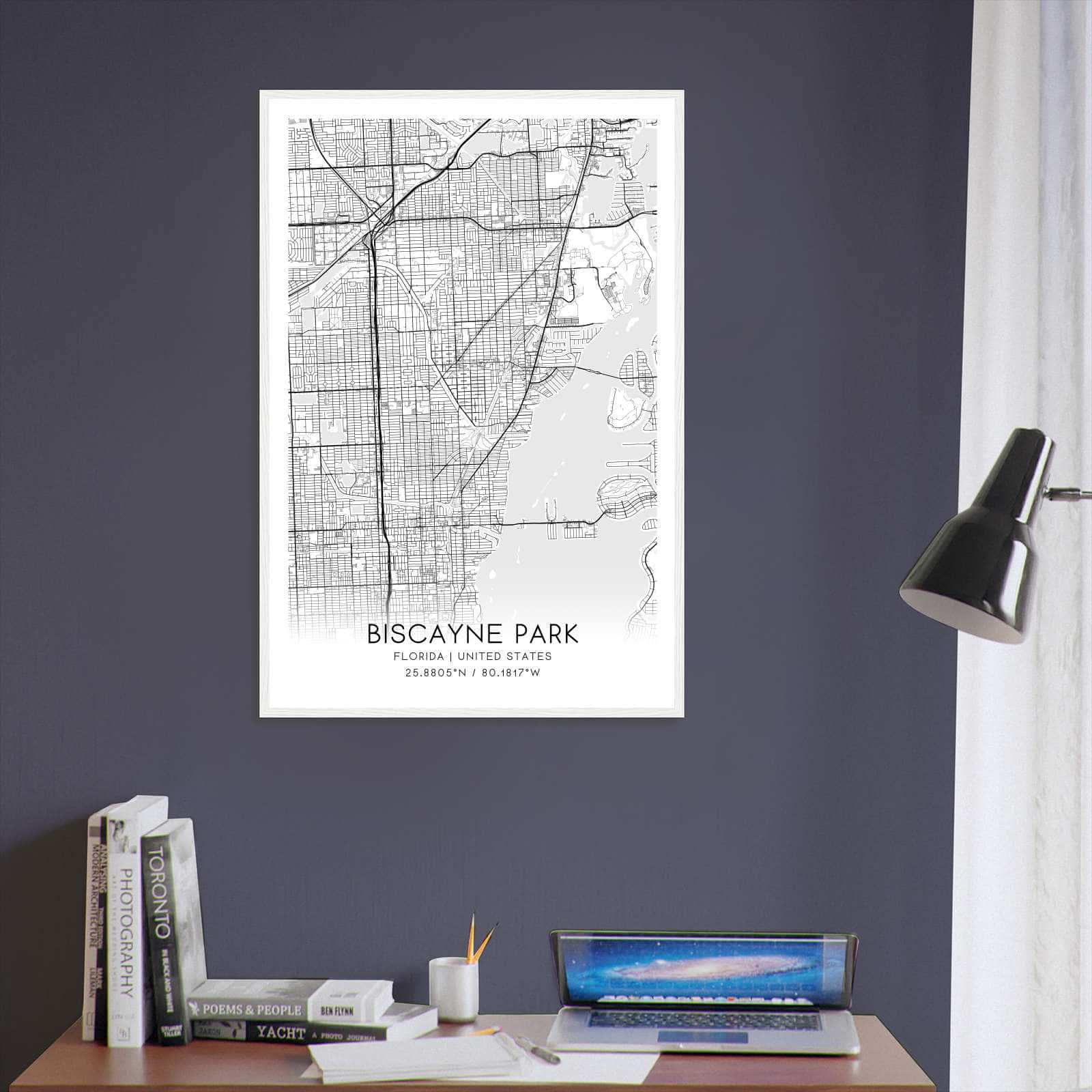 Deerfield Kansas Map Poster, Modern Home Decor Wall Art Print (Copy)