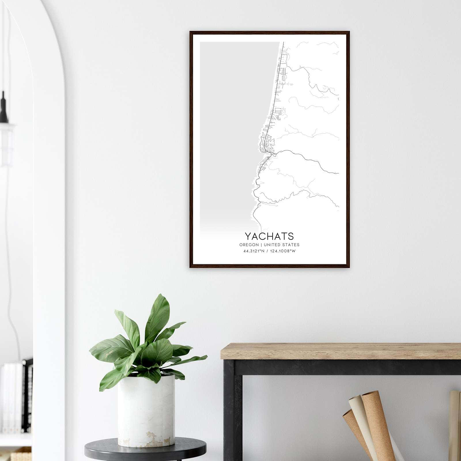 Deerfield Kansas Map Poster, Modern Home Decor Wall Art Print (Copy)