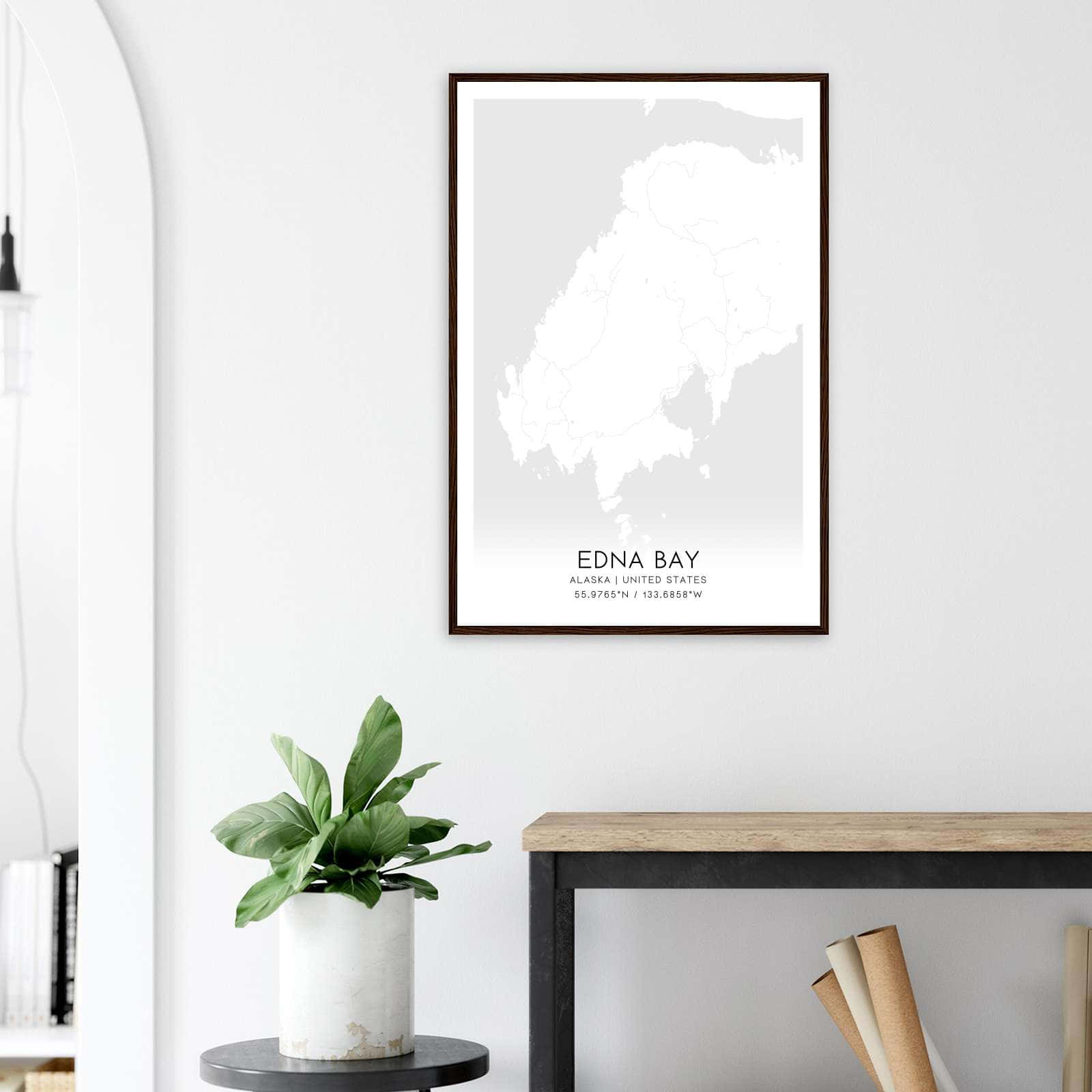 Deerfield Kansas Map Poster, Modern Home Decor Wall Art Print (Copy)