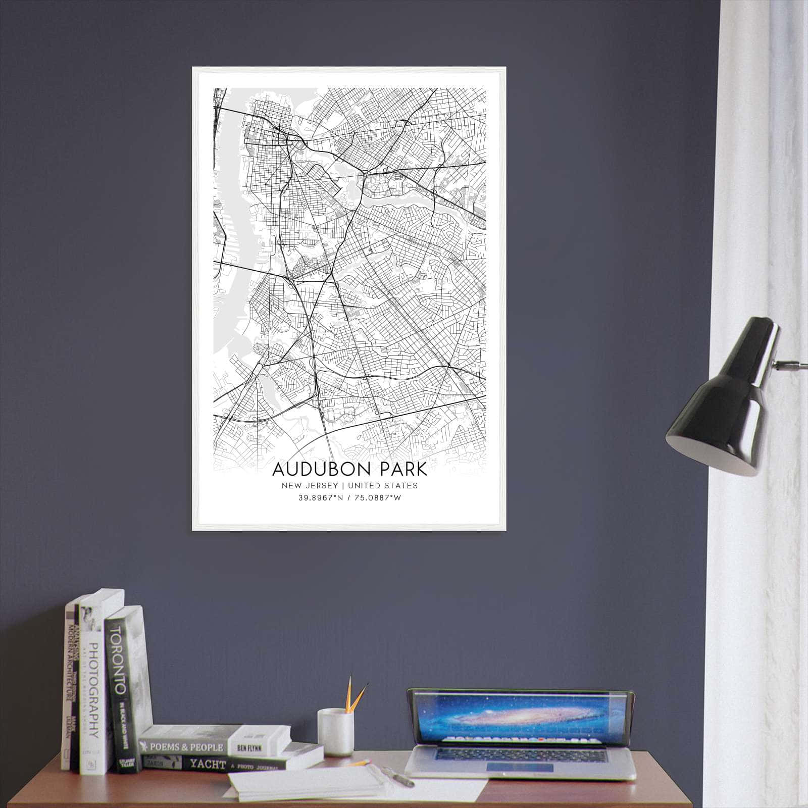 Deerfield Kansas Map Poster, Modern Home Decor Wall Art Print (Copy)