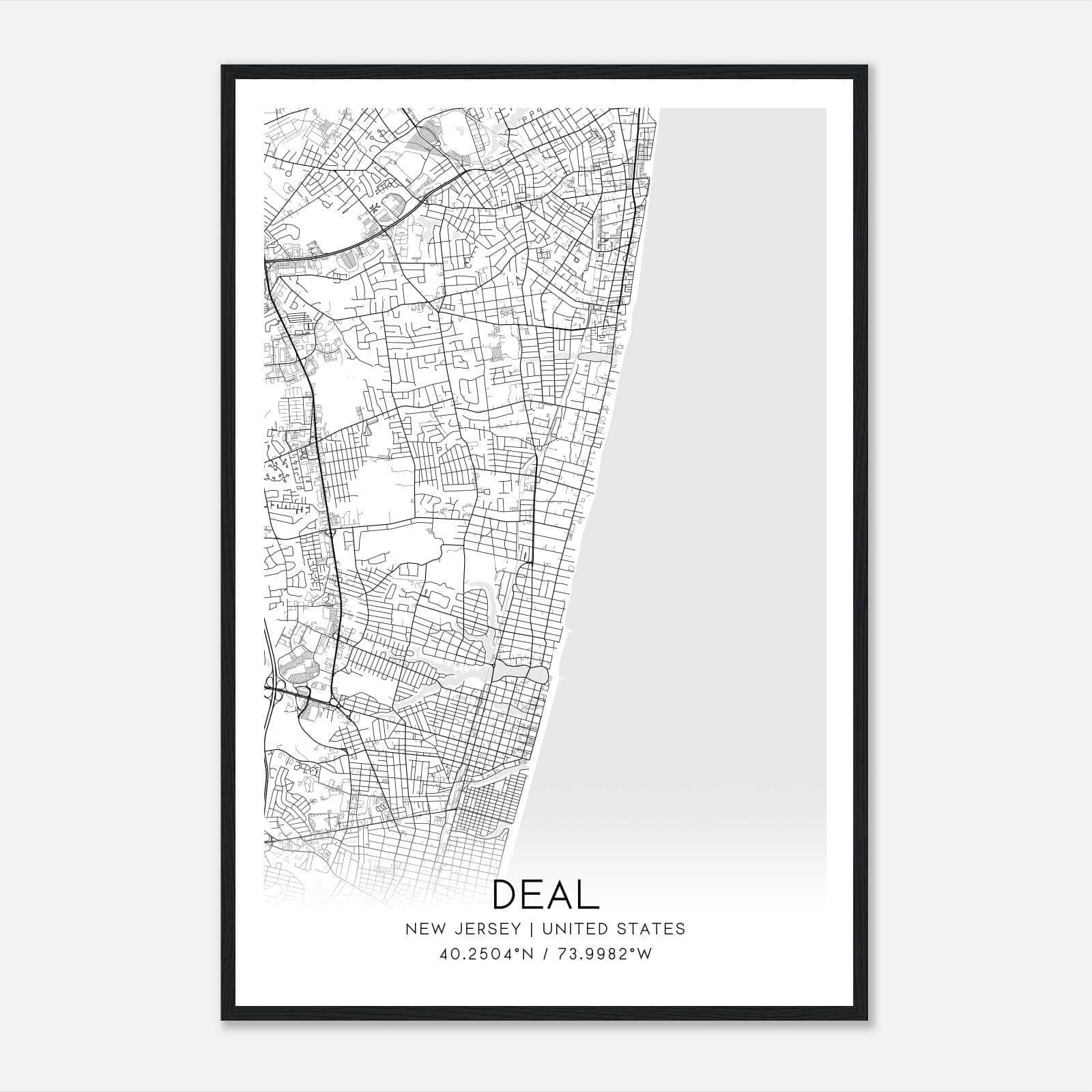 Deal New Jersey Map Poster, Modern Home Decor Wall Art Print Deal New Jersey Map Poster, Modern Home Decor Wall Art Print