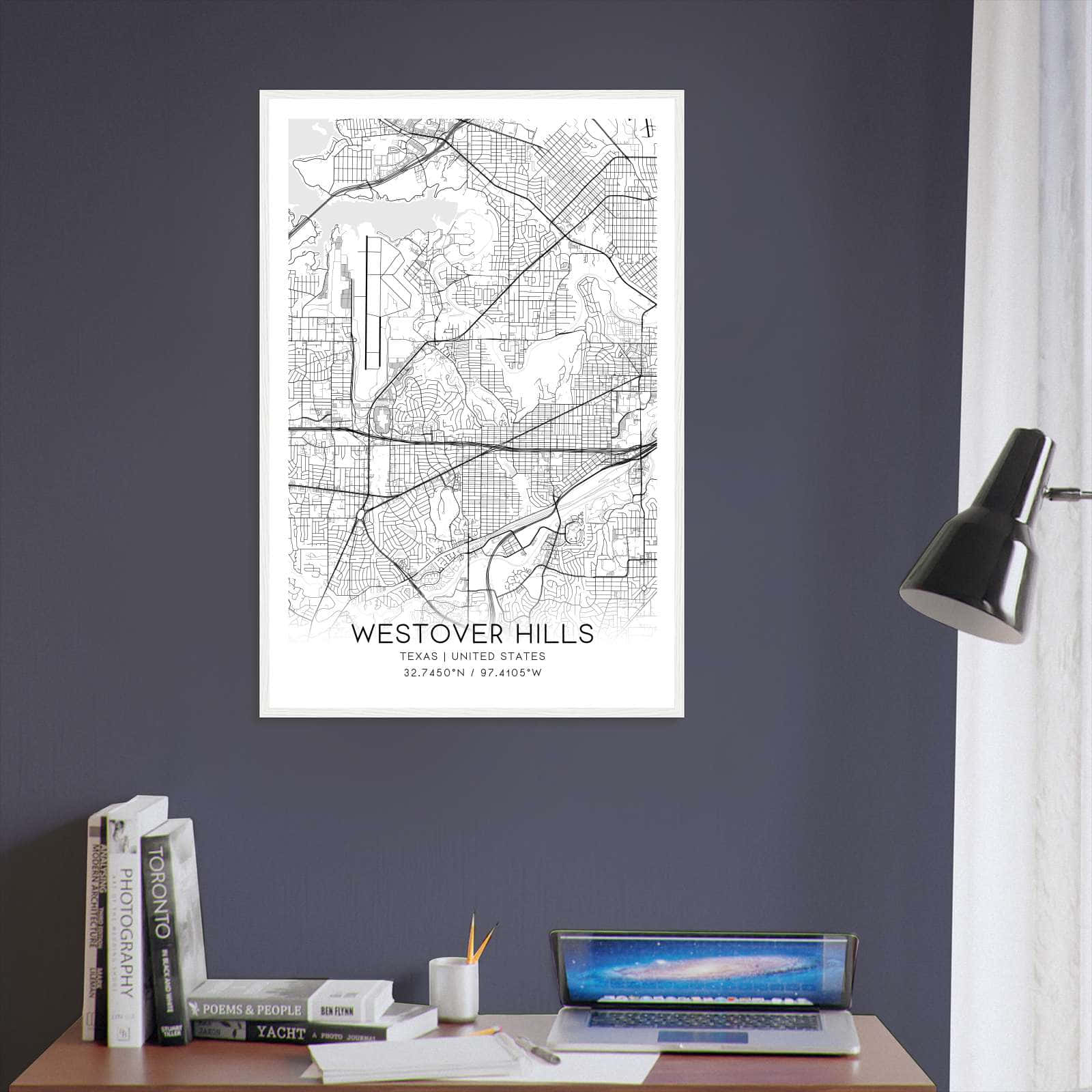 Deerfield Kansas Map Poster, Modern Home Decor Wall Art Print (Copy)