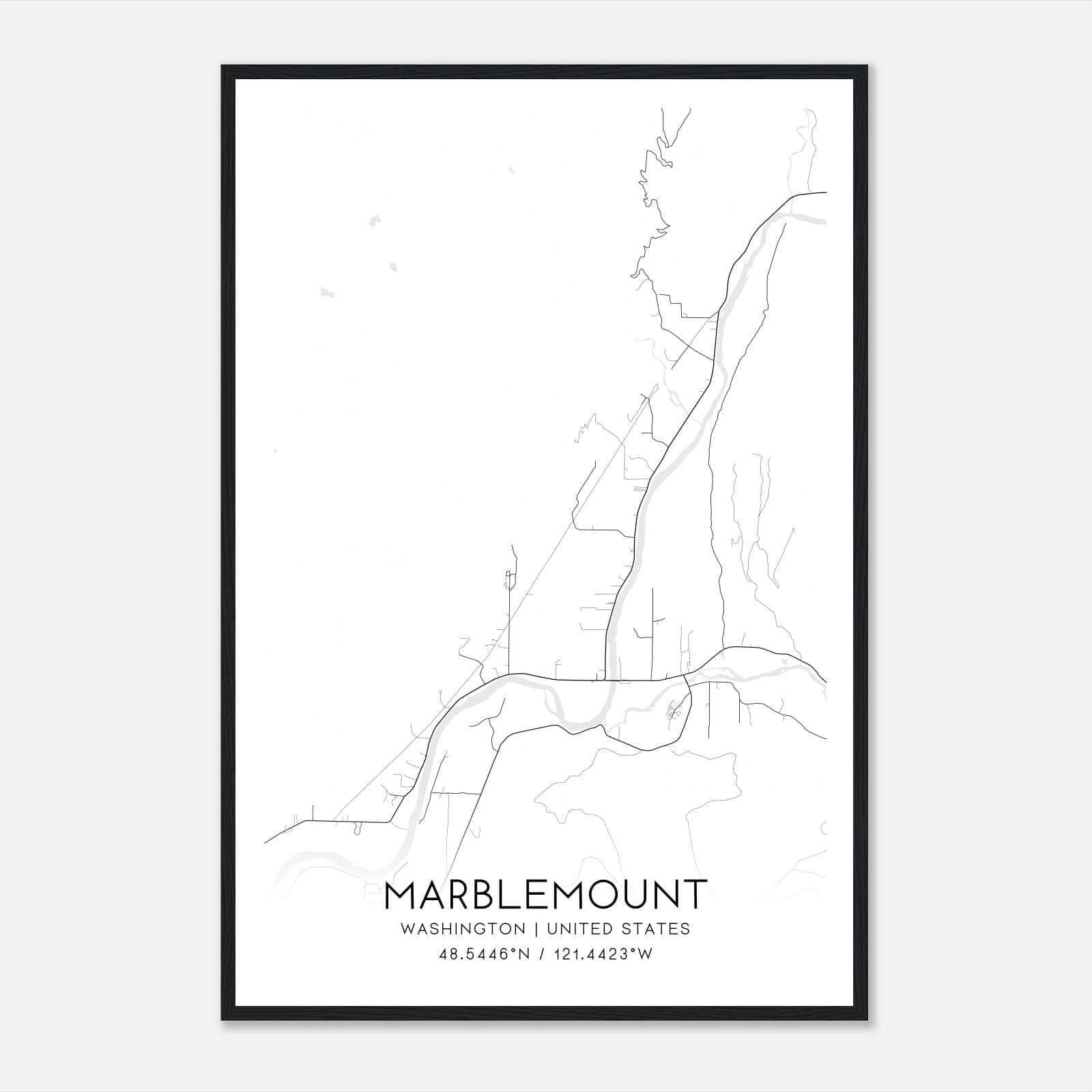 Marblemount Washington Map Poster, Modern Home Decor Wall Art Print Marblemount Washington Map Poster, Modern Home Decor Wall Art Print