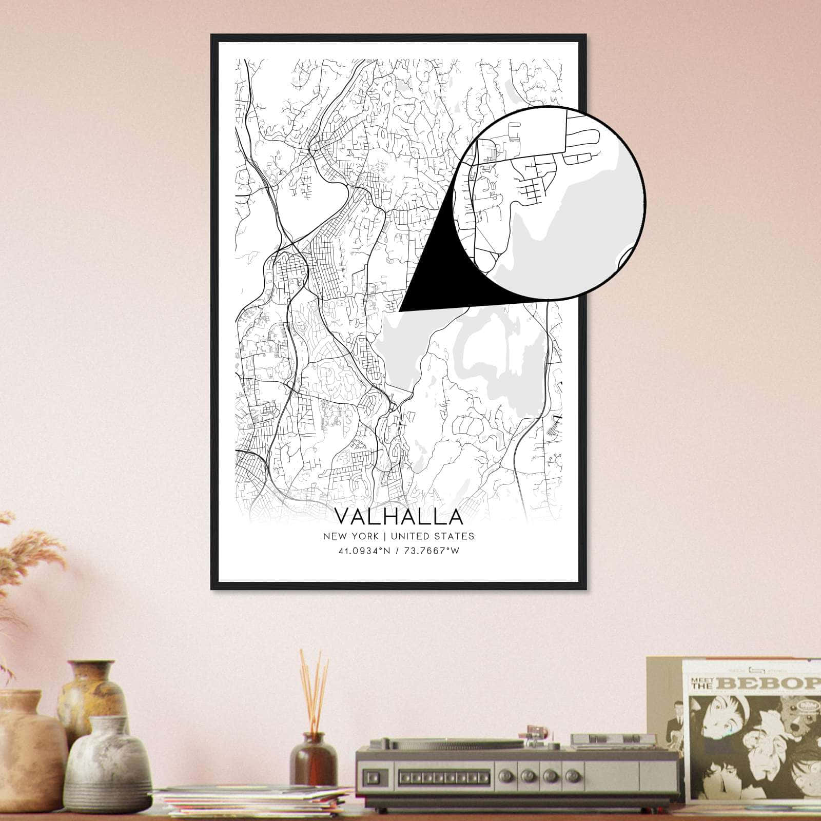 Deerfield Kansas Map Poster, Modern Home Decor Wall Art Print (Copy)