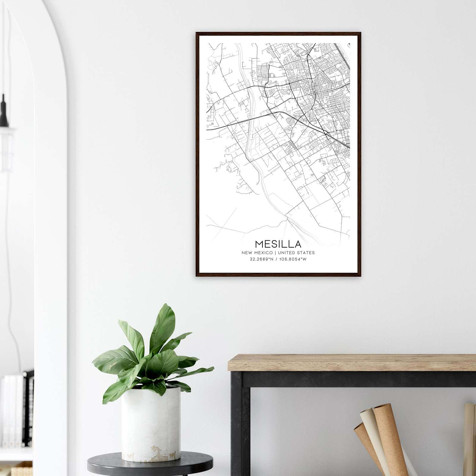 Deerfield Kansas Map Poster, Modern Home Decor Wall Art Print (Copy)