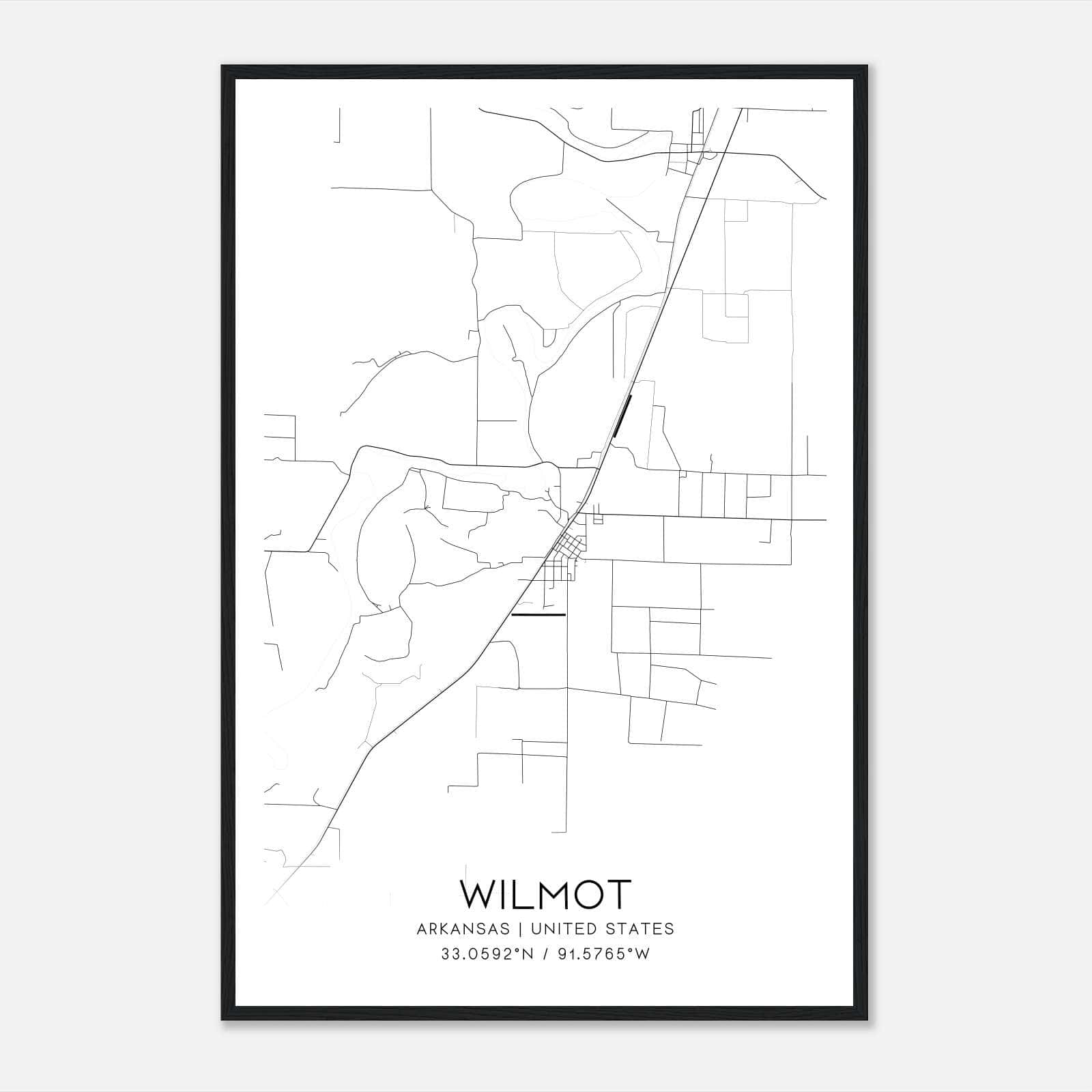 Wilmot Arkansas Map Poster, Modern Home Decor Wall Art Print Wilmot Arkansas Map Poster, Modern Home Decor Wall Art Print