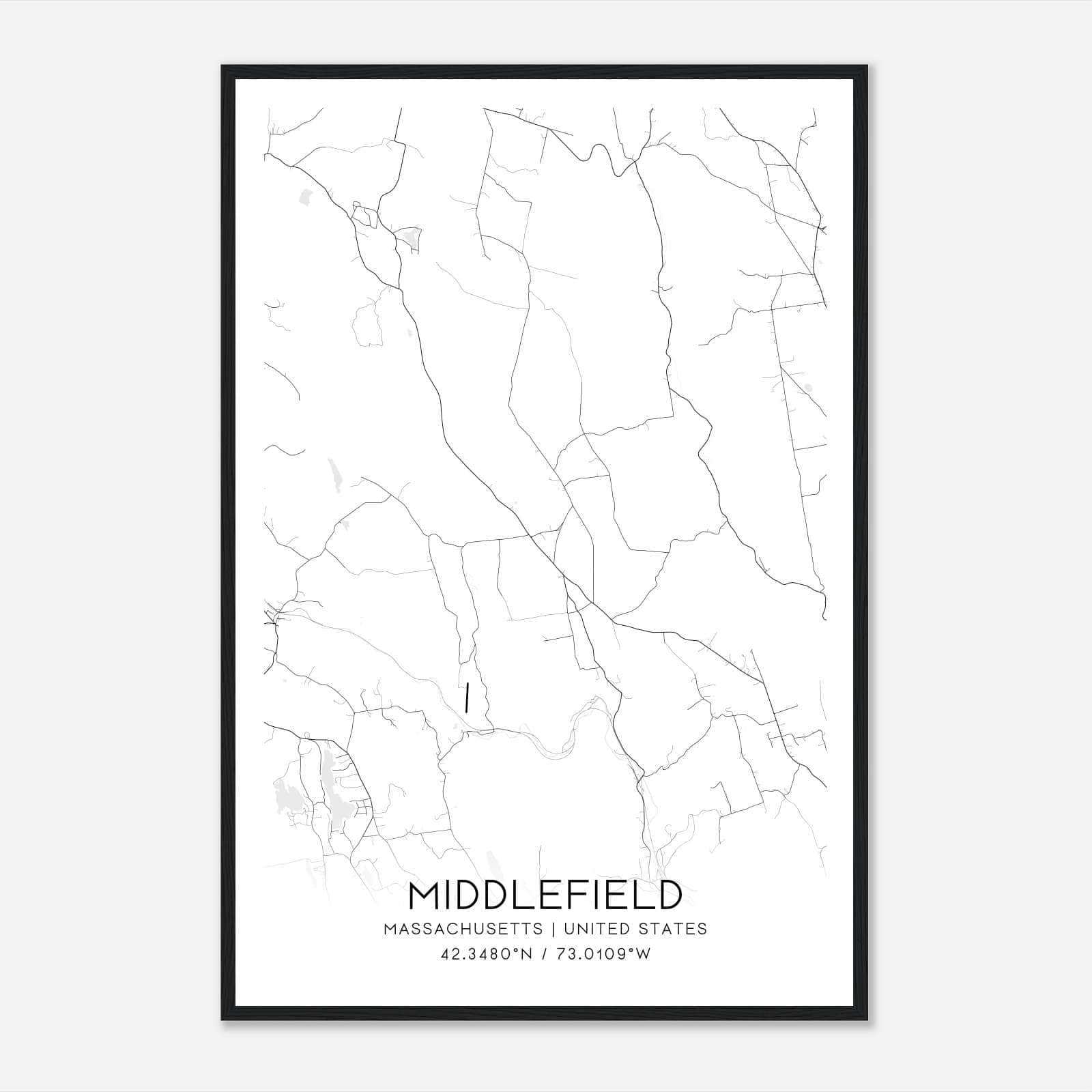 Middlefield Massachusetts Map Poster, Modern Home Decor Wall Art Print Middlefield Massachusetts Map Poster, Modern Home Decor Wall Art Print