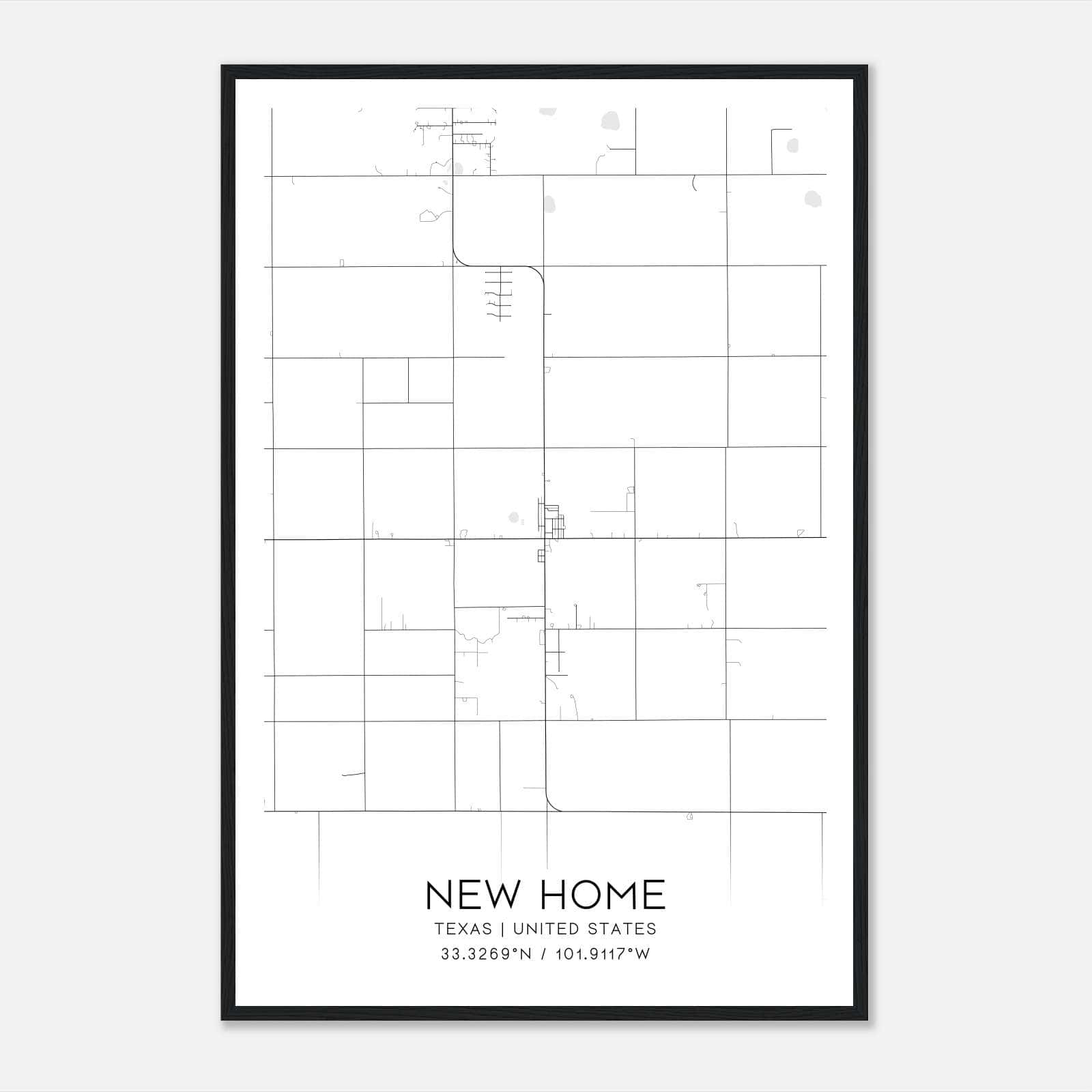 New Home Texas Map Poster, Modern Home Decor Wall Art Print New Home Texas Map Poster, Modern Home Decor Wall Art Print