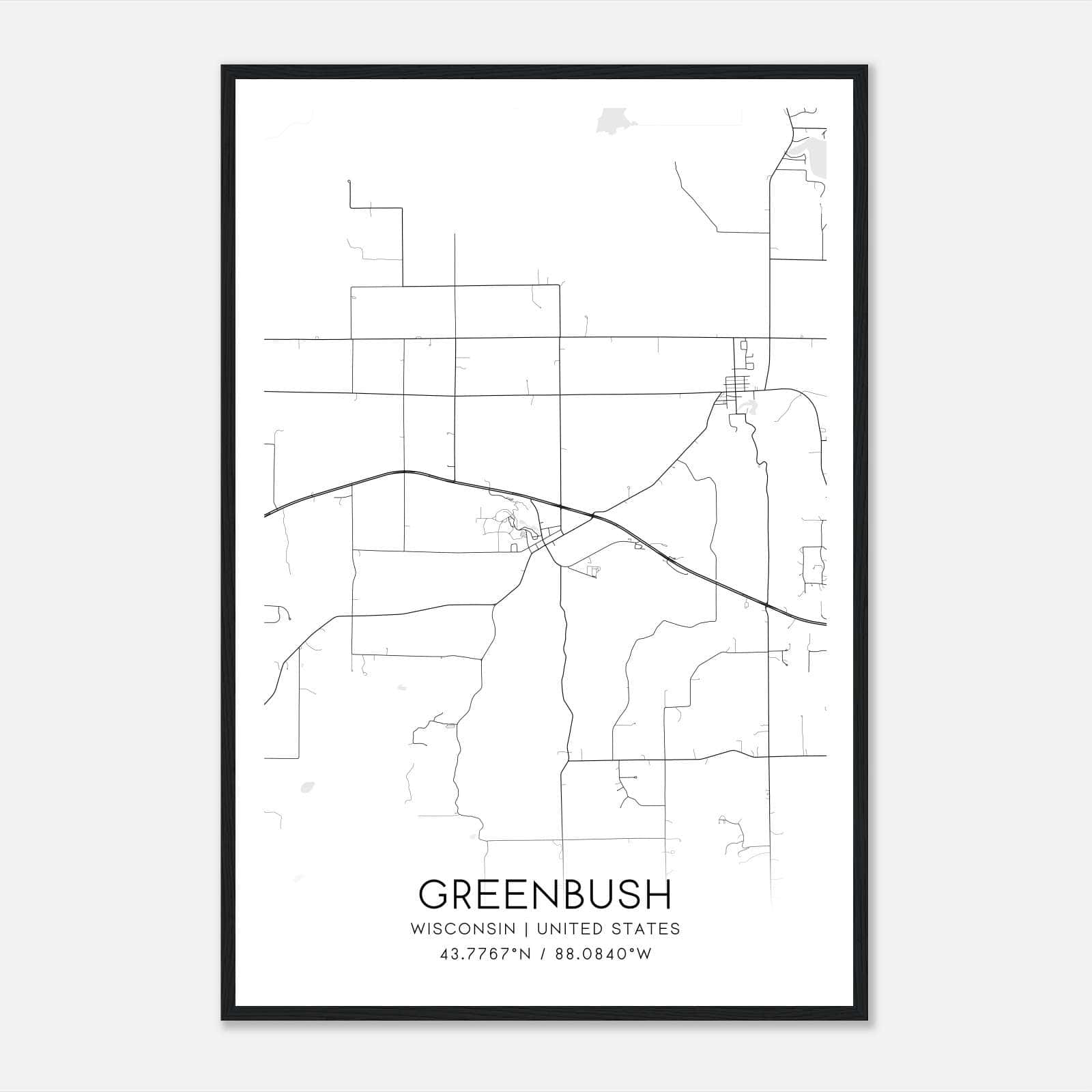 greenbush-wisconsin-map-poster-modern-home-decor-wall-art-print-custom-maps-posters