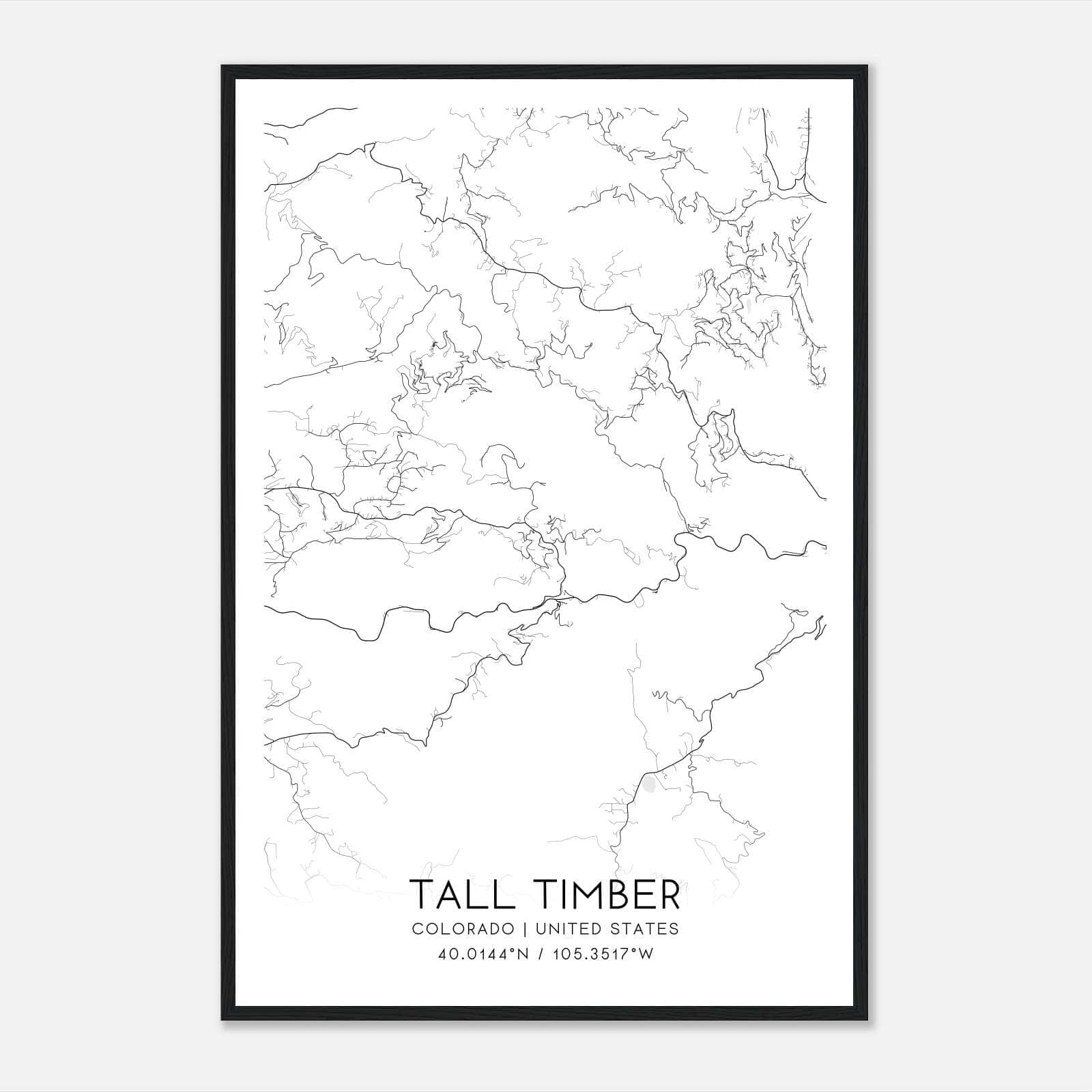 Tall Timber Colorado Map Poster, Modern Home Decor Wall Art Print Tall Timber Colorado Map Poster, Modern Home Decor Wall Art Print
