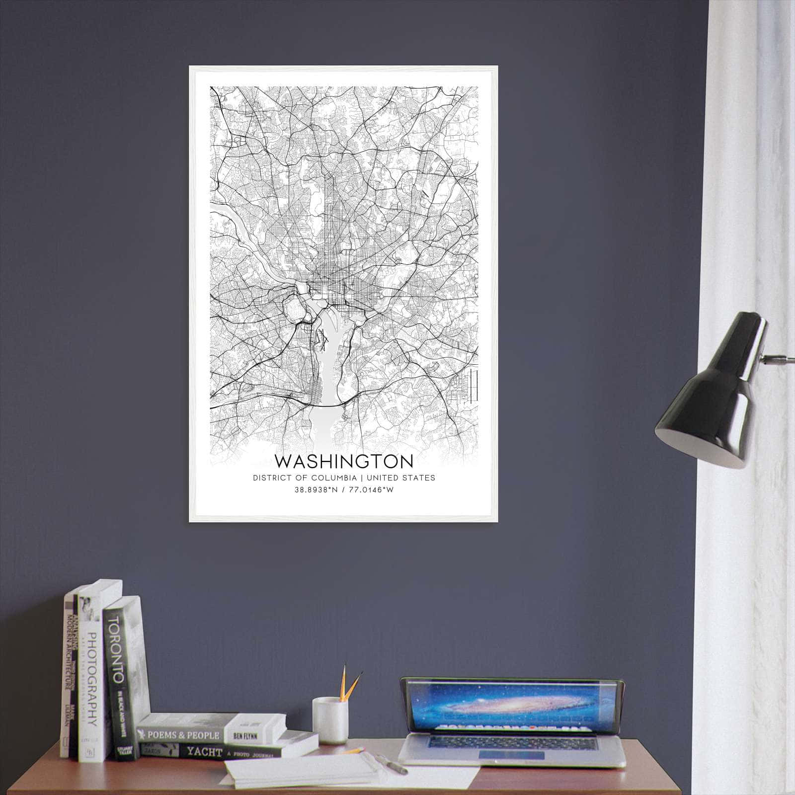 Deerfield Kansas Map Poster, Modern Home Decor Wall Art Print (Copy)