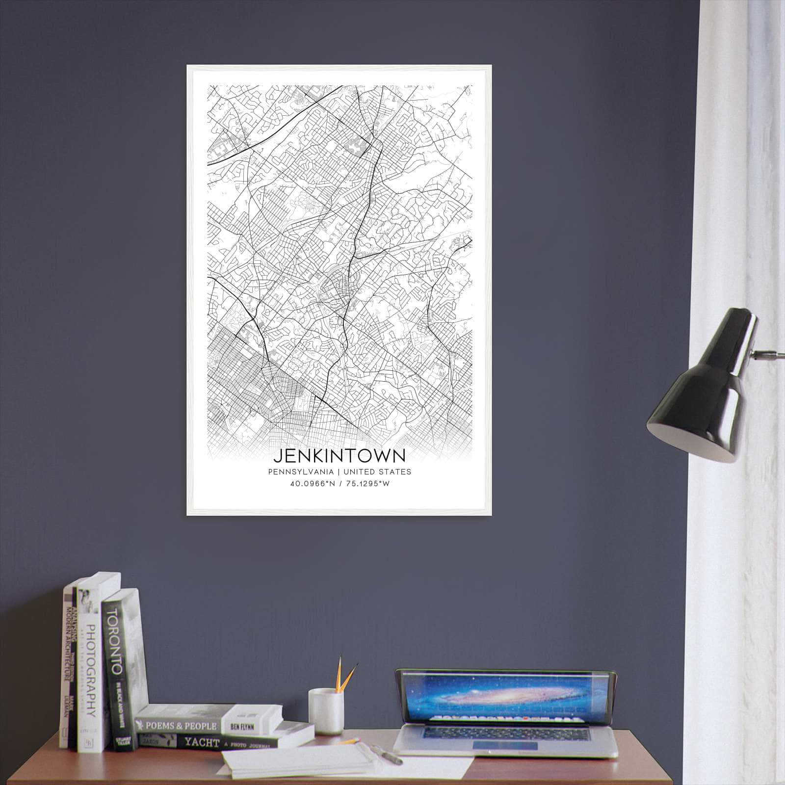 Deerfield Kansas Map Poster, Modern Home Decor Wall Art Print (Copy)