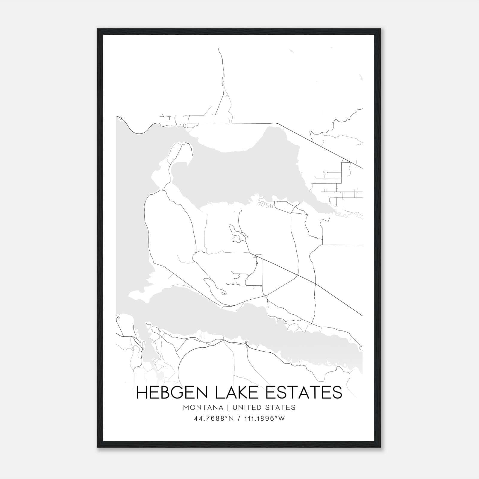 Hebgen Lake Estates Montana Map Poster, Modern Home Decor Wall Art Print Hebgen Lake Estates Montana Map Poster, Modern Home Decor Wall Art Print