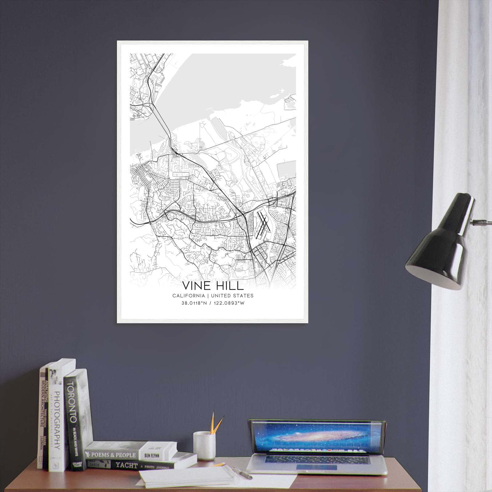 Deerfield Kansas Map Poster, Modern Home Decor Wall Art Print (Copy)