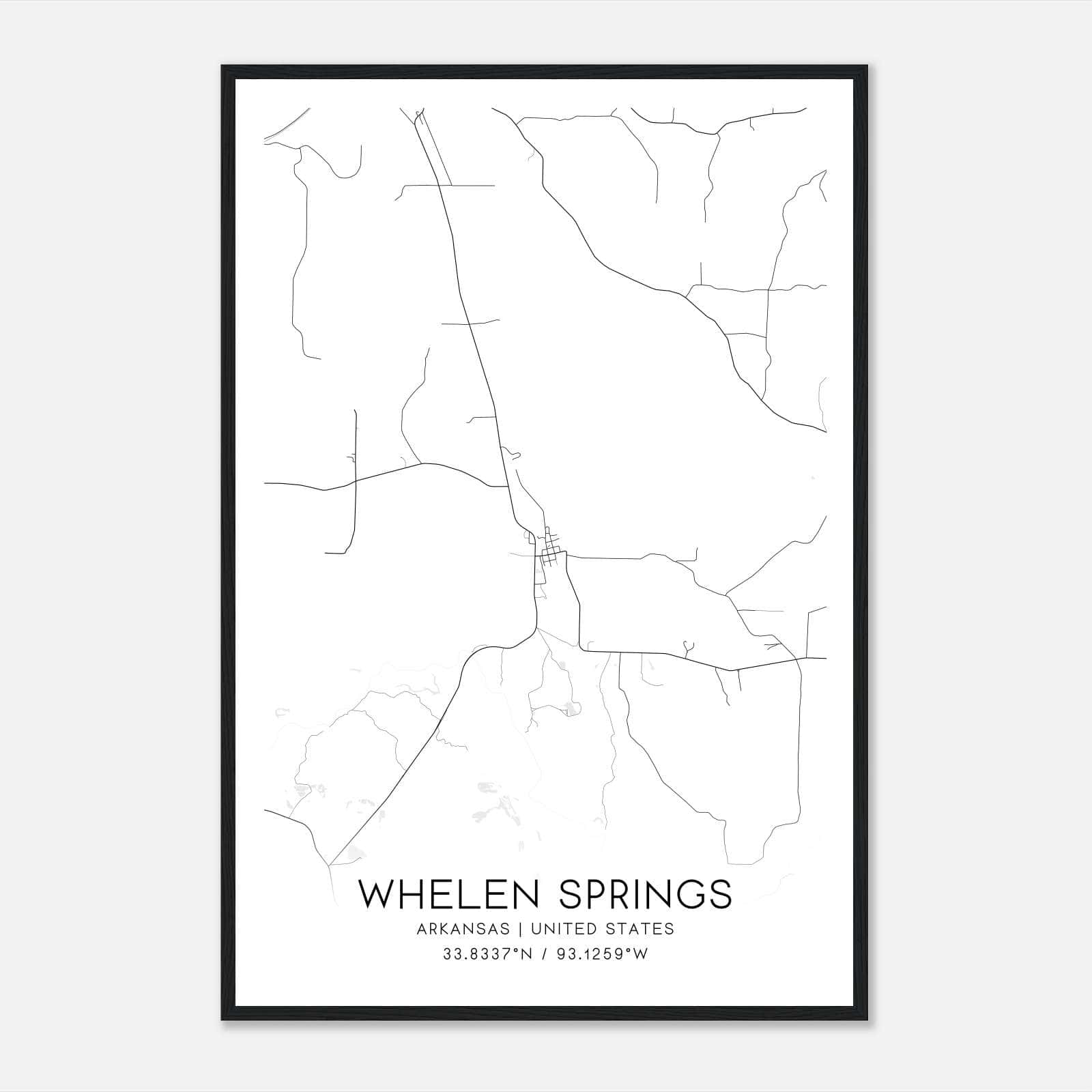 Whelen Springs Arkansas Map Poster, Modern Home Decor Wall Art Print Whelen Springs Arkansas Map Poster, Modern Home Decor Wall Art Print