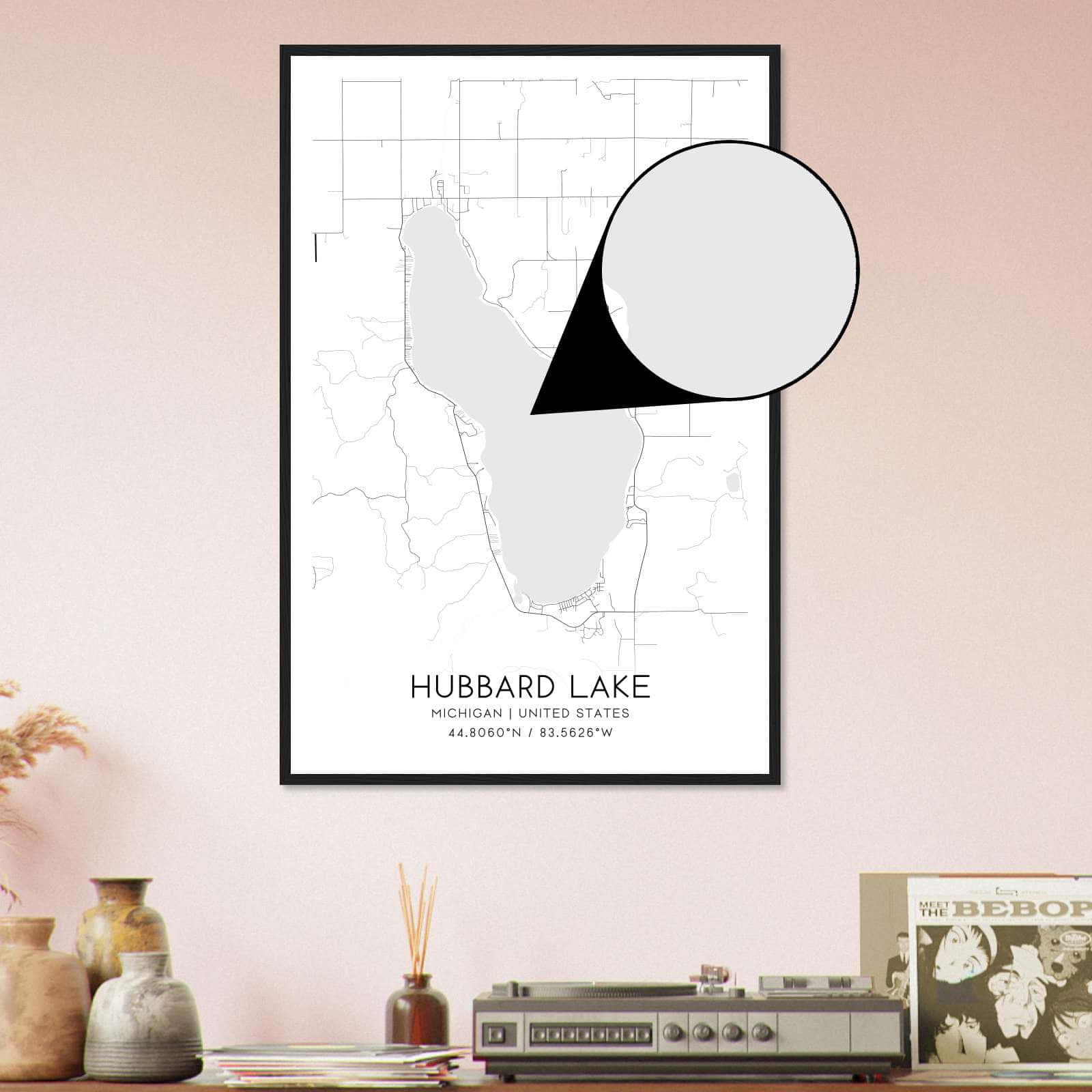 Deerfield Kansas Map Poster, Modern Home Decor Wall Art Print (Copy)