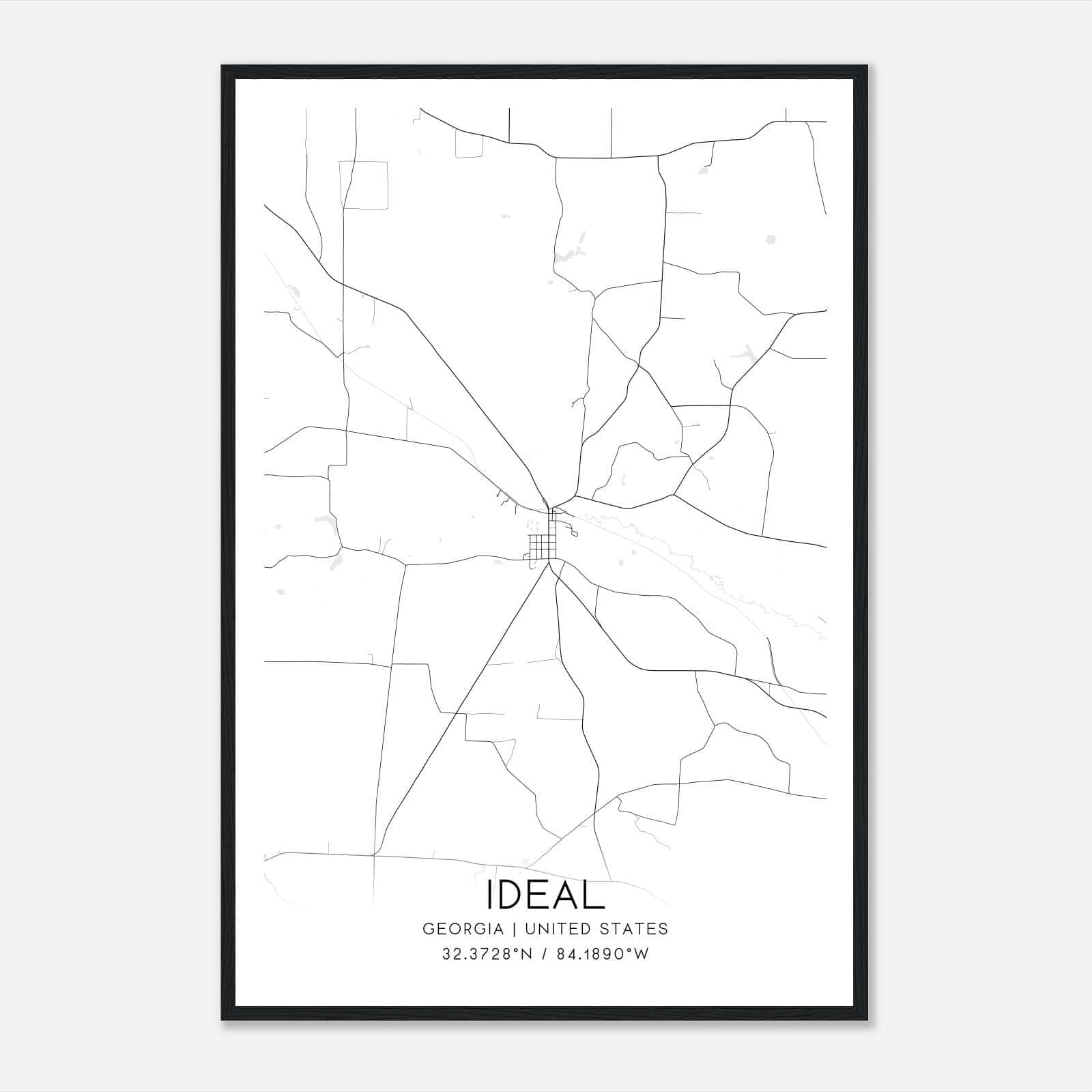 Ideal Georgia Map Poster, Modern Home Decor Wall Art Print Ideal Georgia Map Poster, Modern Home Decor Wall Art Print