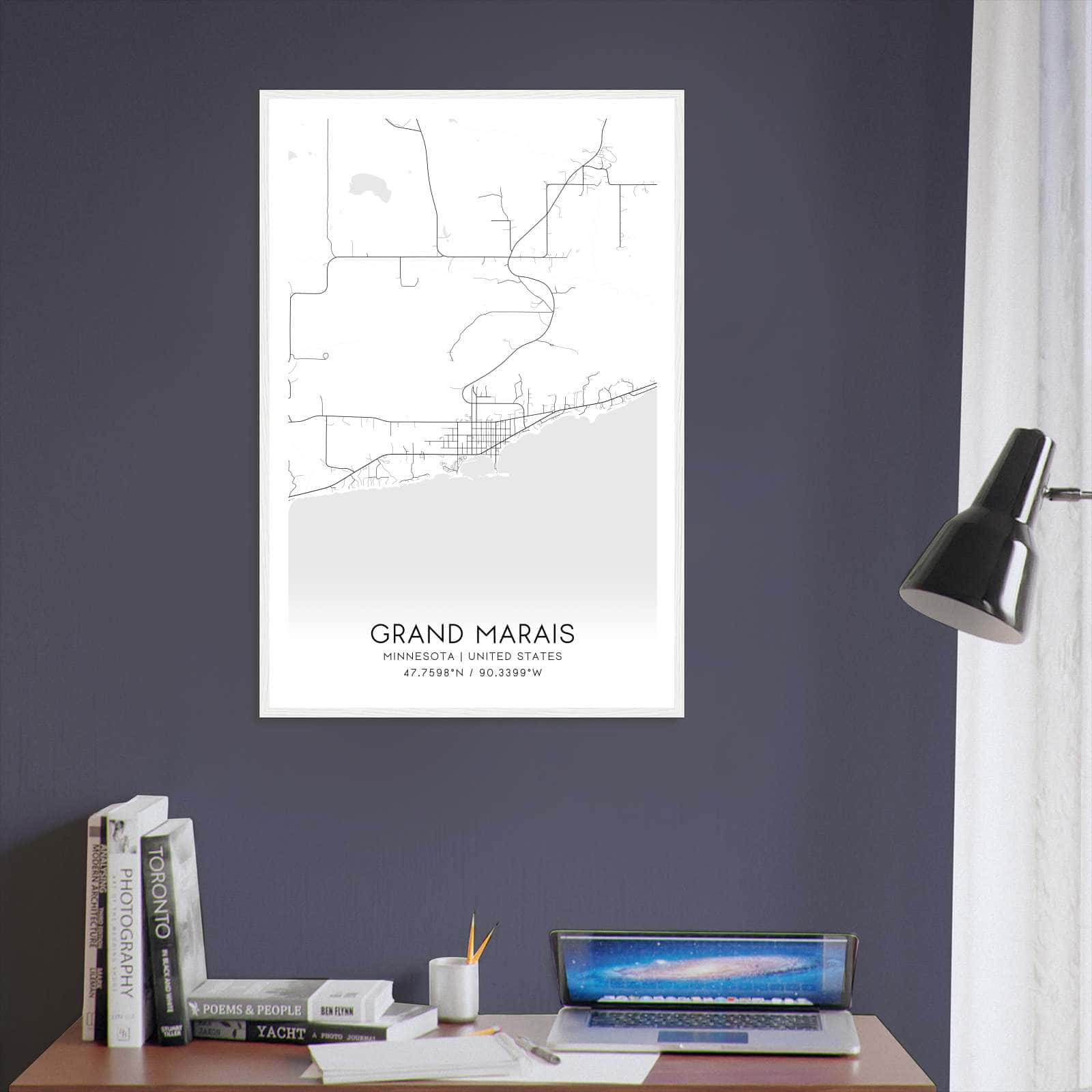 Deerfield Kansas Map Poster, Modern Home Decor Wall Art Print (Copy)