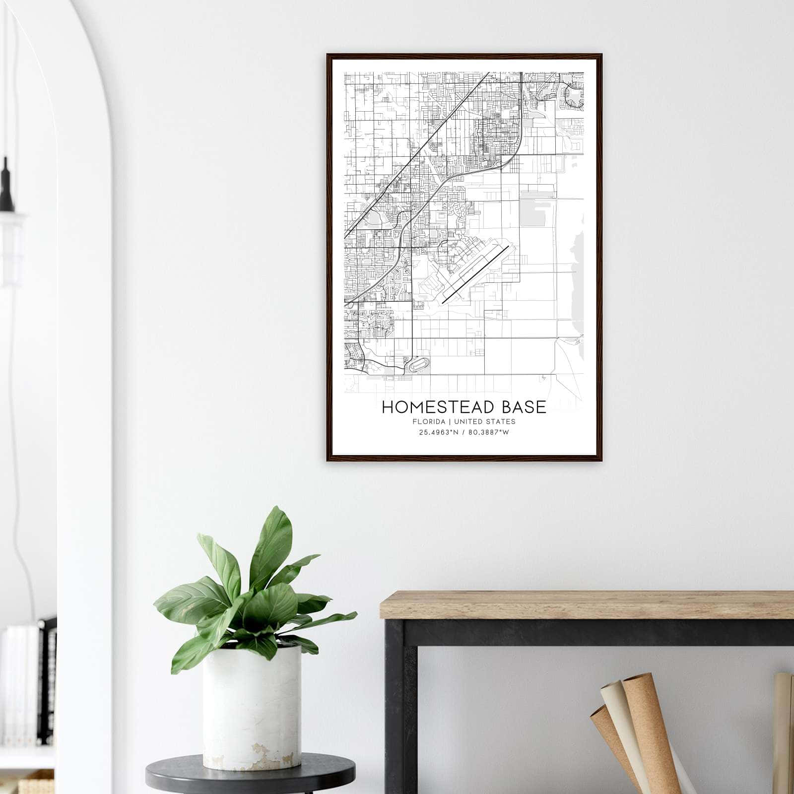 Deerfield Kansas Map Poster, Modern Home Decor Wall Art Print (Copy)