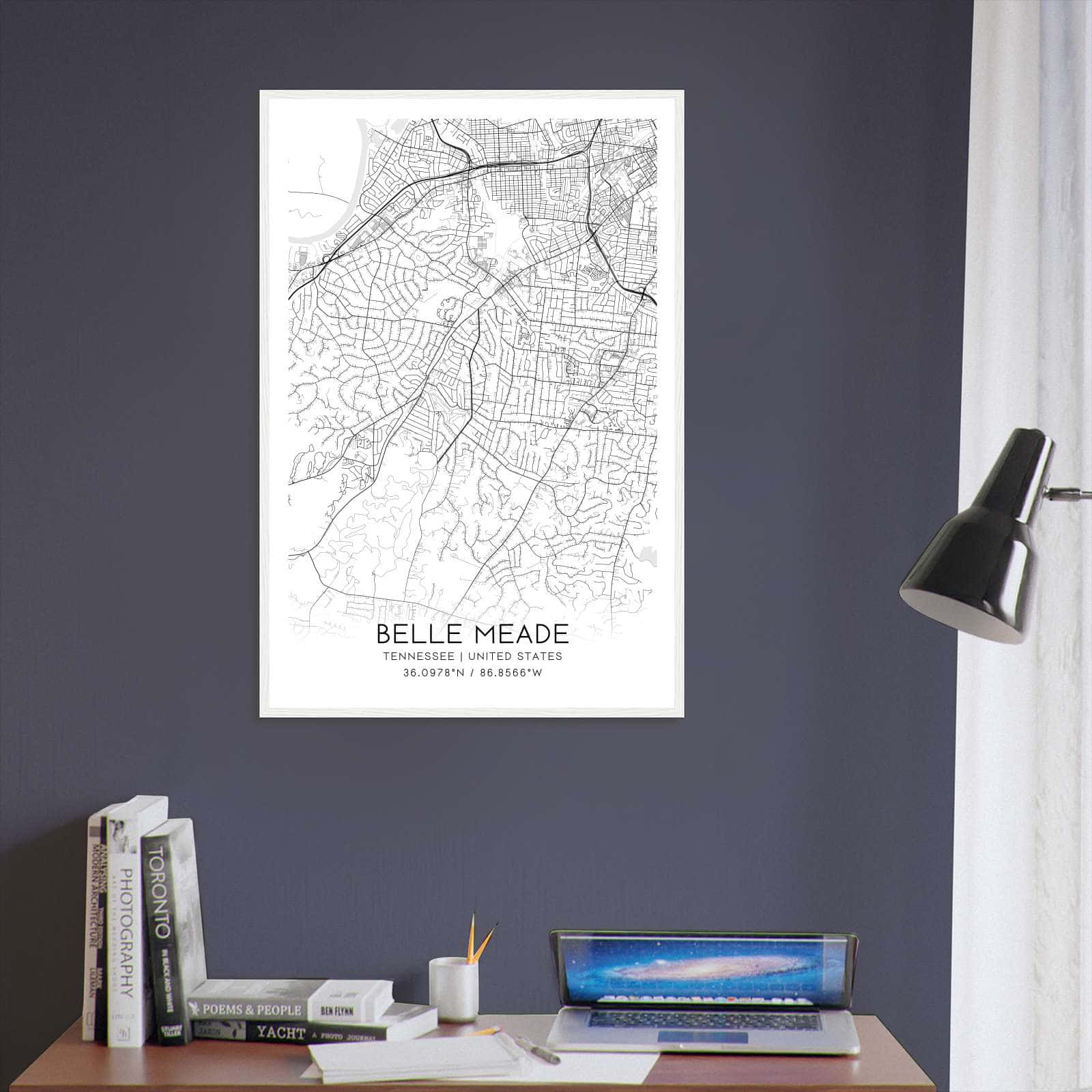 Deerfield Kansas Map Poster, Modern Home Decor Wall Art Print (Copy)