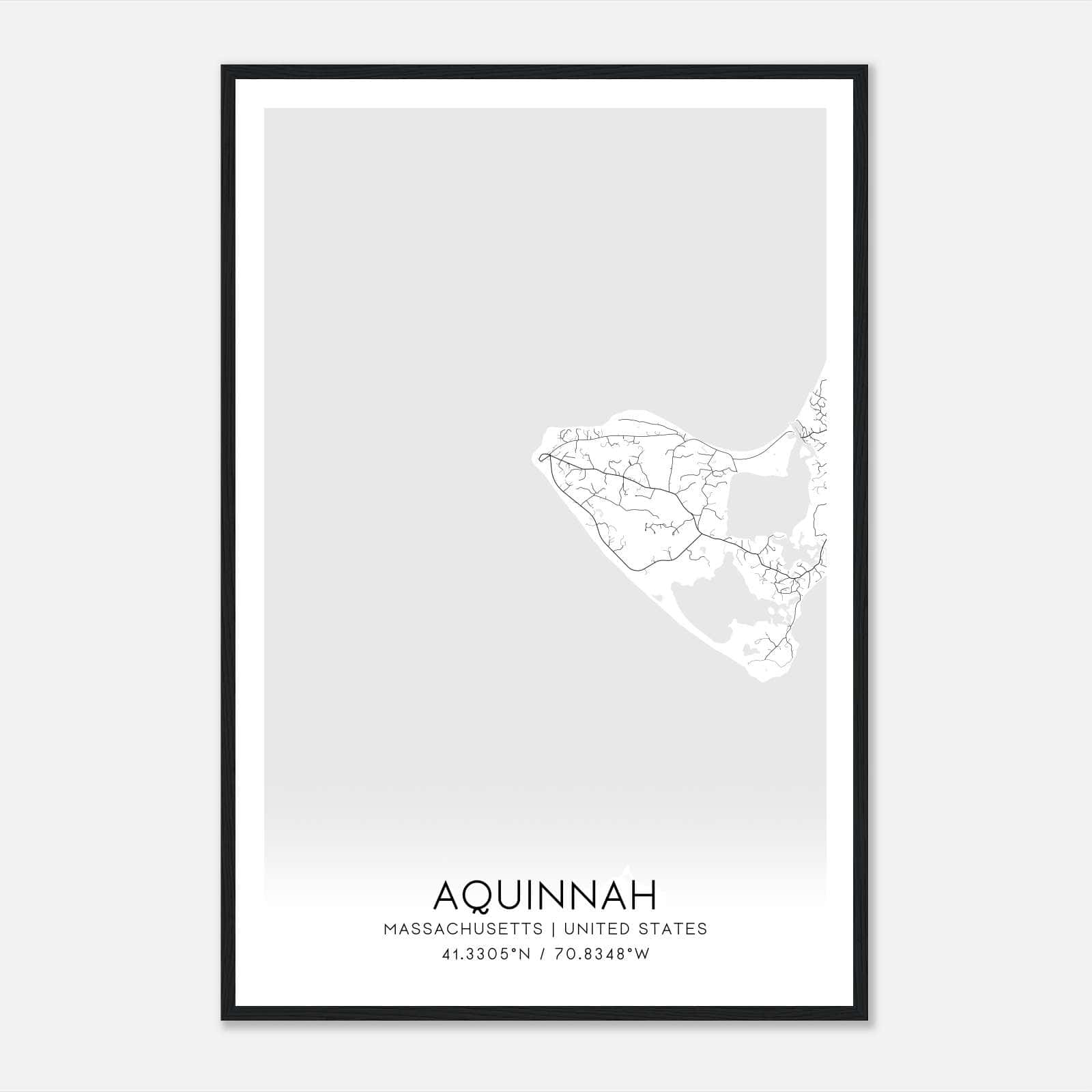 Aquinnah Massachusetts Map Poster, Modern Home Decor Wall Art Print Aquinnah Massachusetts Map Poster, Modern Home Decor Wall Art Print