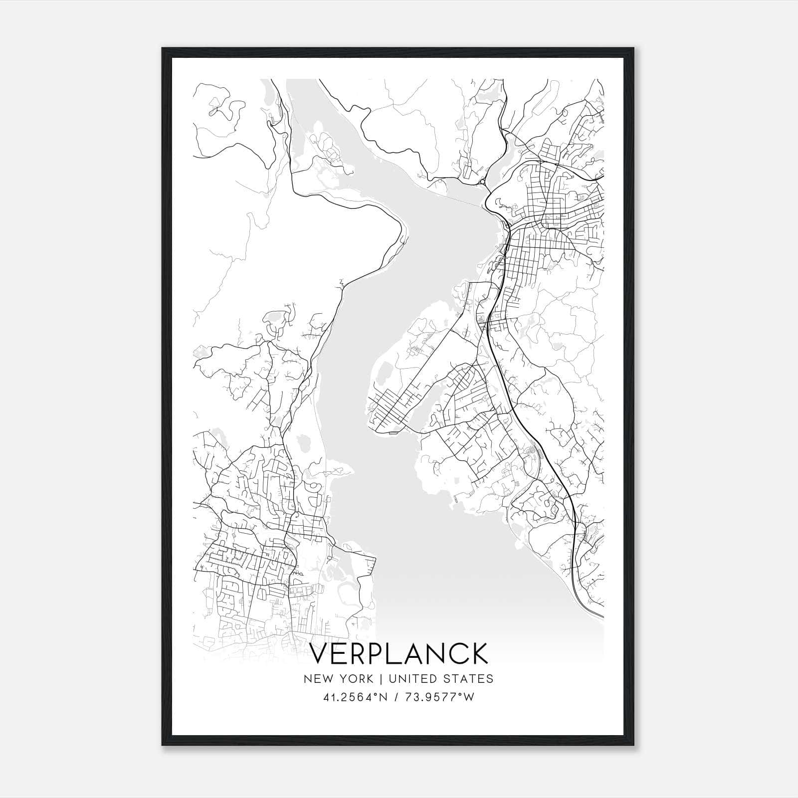 Verplanck New York Map Poster, Modern Home Decor Wall Art Print Verplanck New York Map Poster, Modern Home Decor Wall Art Print