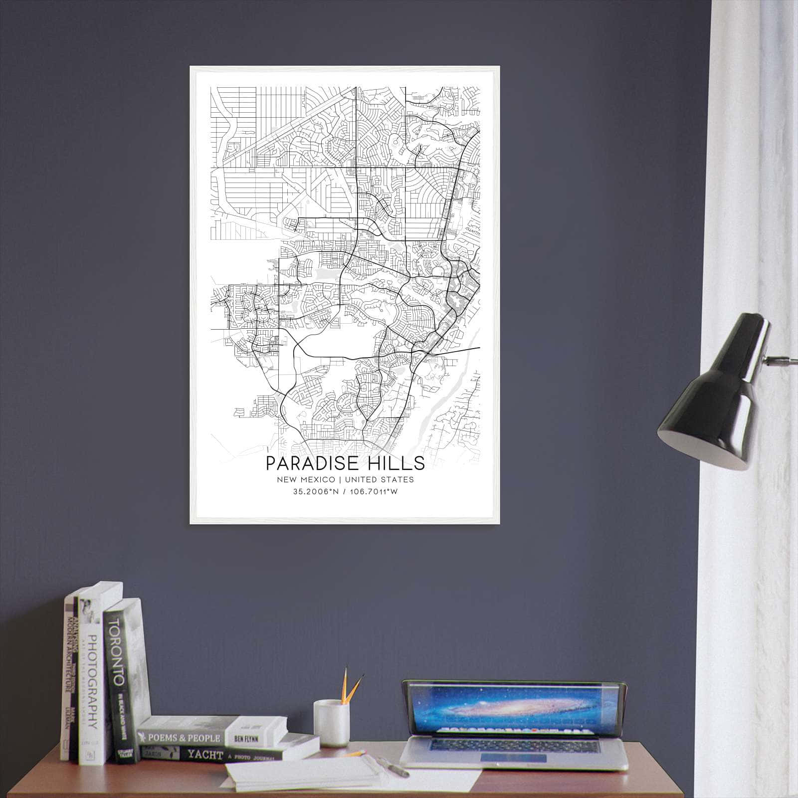 Deerfield Kansas Map Poster, Modern Home Decor Wall Art Print (Copy)