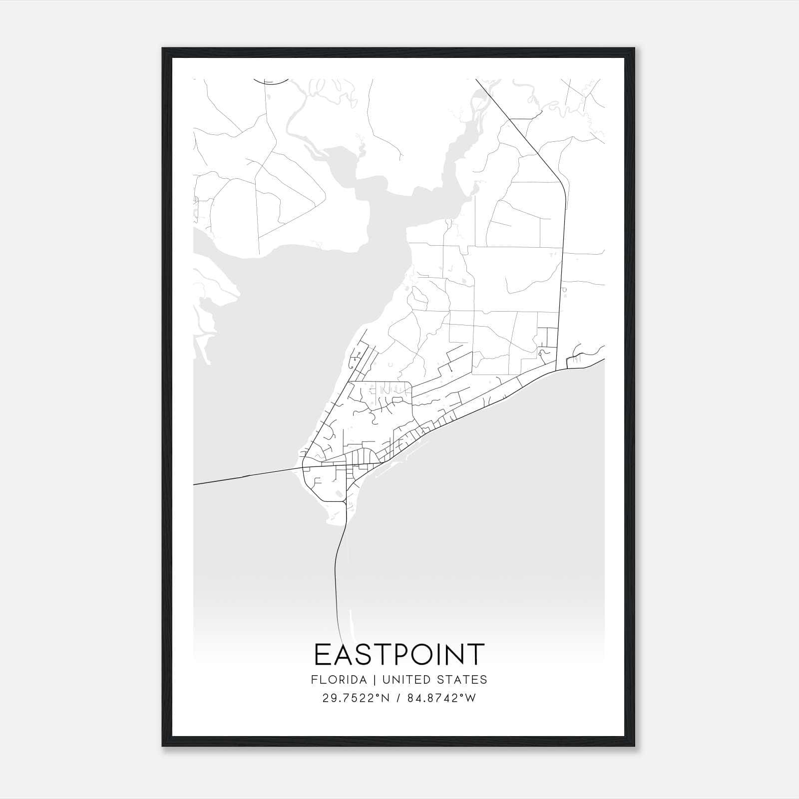 Eastpoint Florida Map Poster Modern - Acb2b48a0d32218817902049f39faddb 