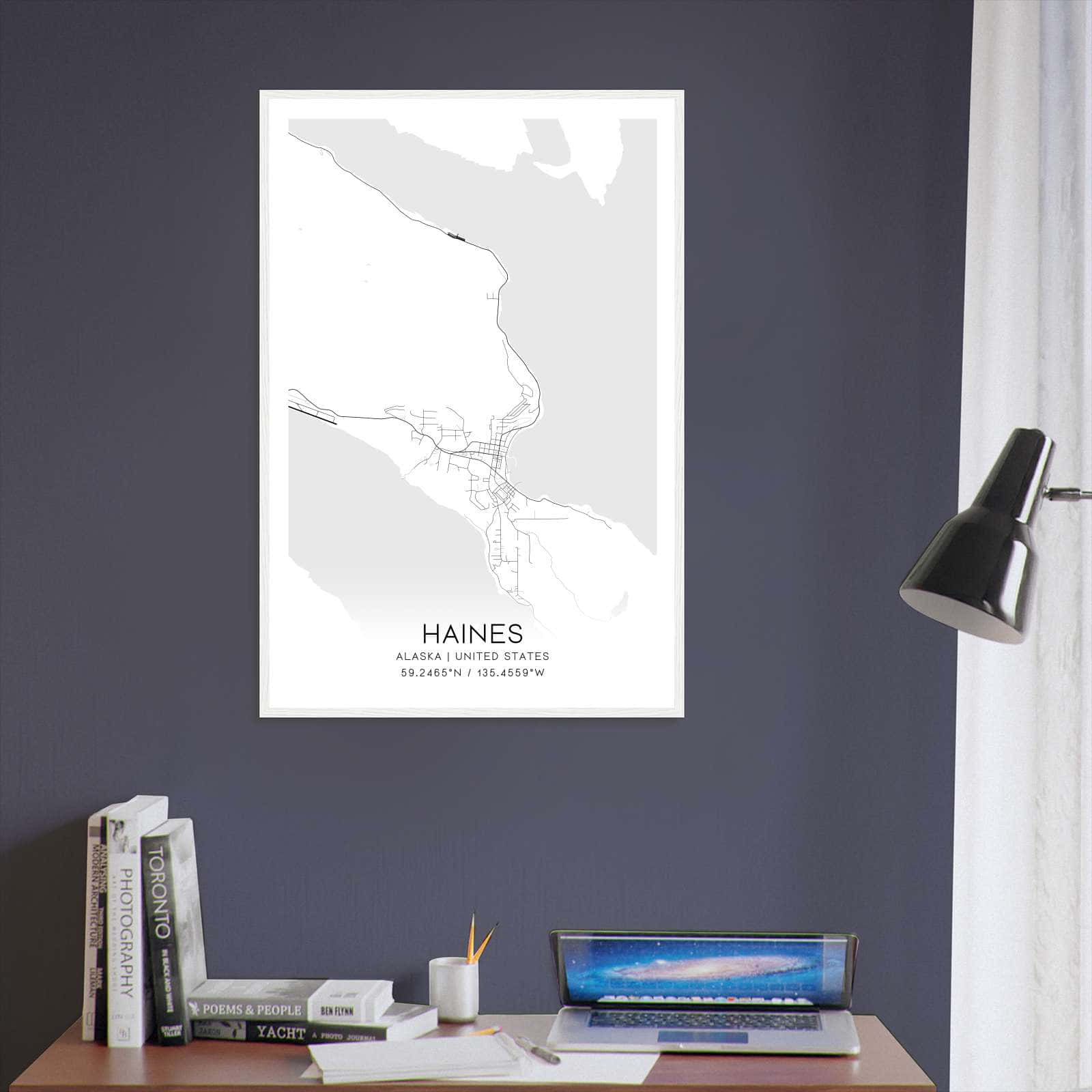 Deerfield Kansas Map Poster, Modern Home Decor Wall Art Print (Copy)