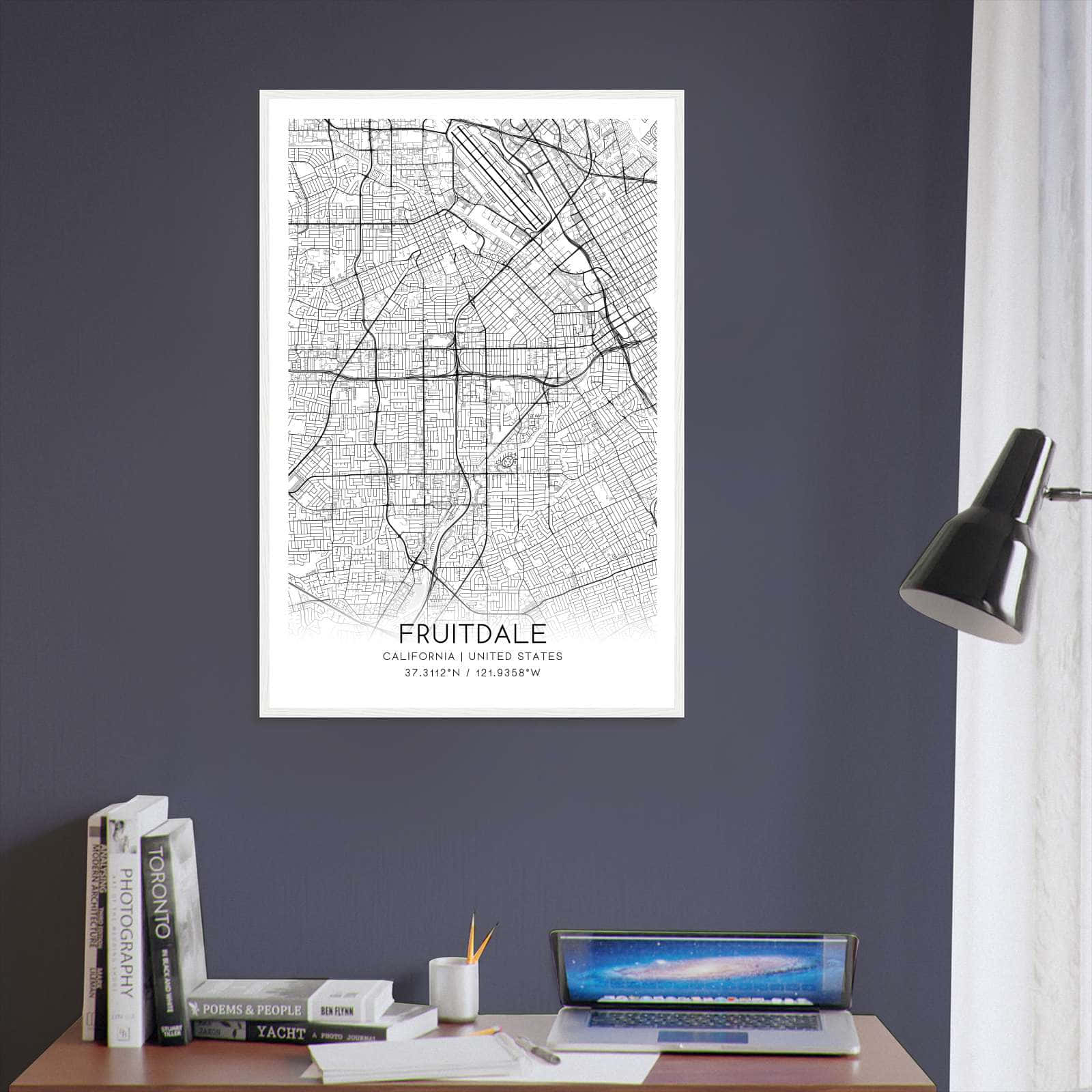 Deerfield Kansas Map Poster, Modern Home Decor Wall Art Print (Copy)