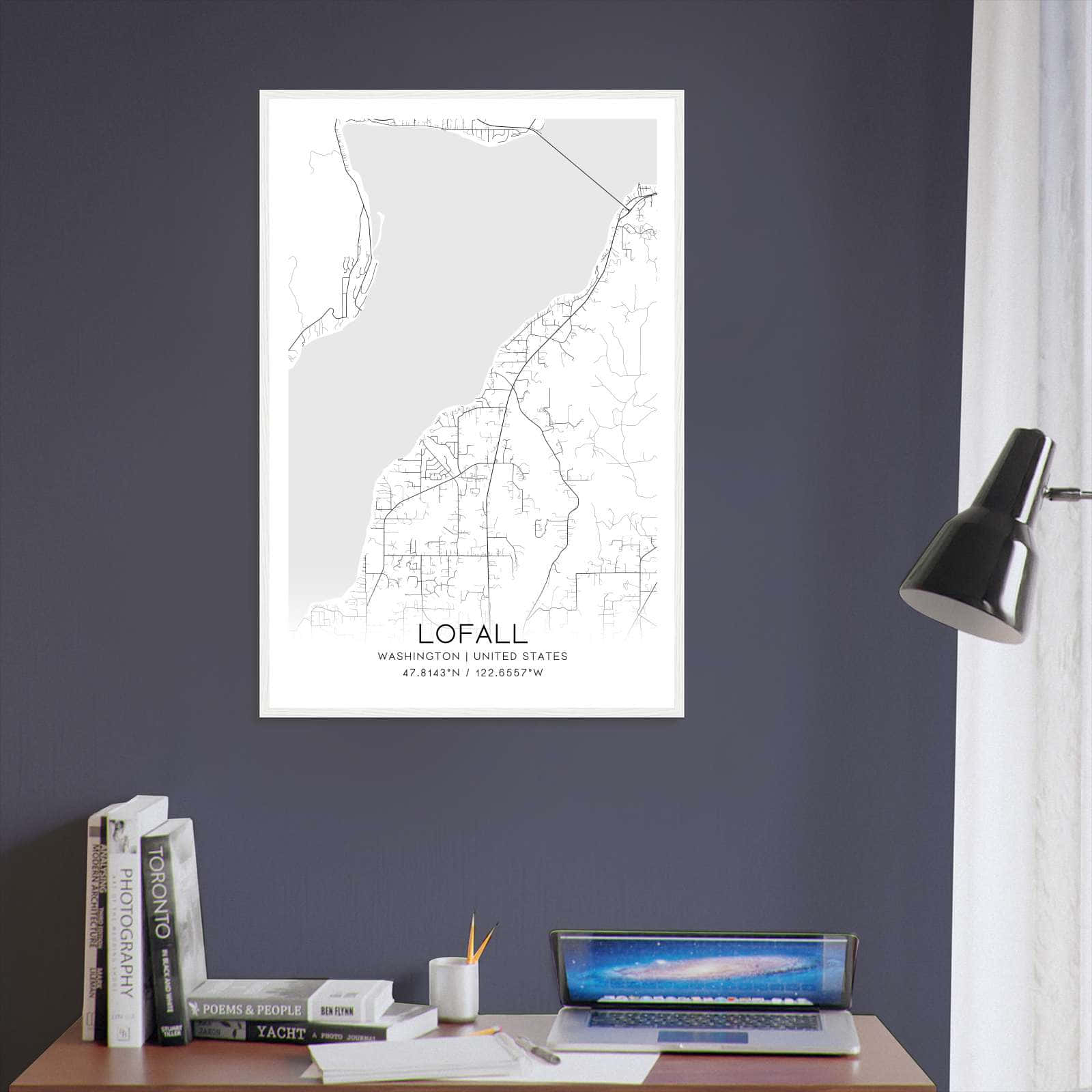 Deerfield Kansas Map Poster, Modern Home Decor Wall Art Print (Copy)