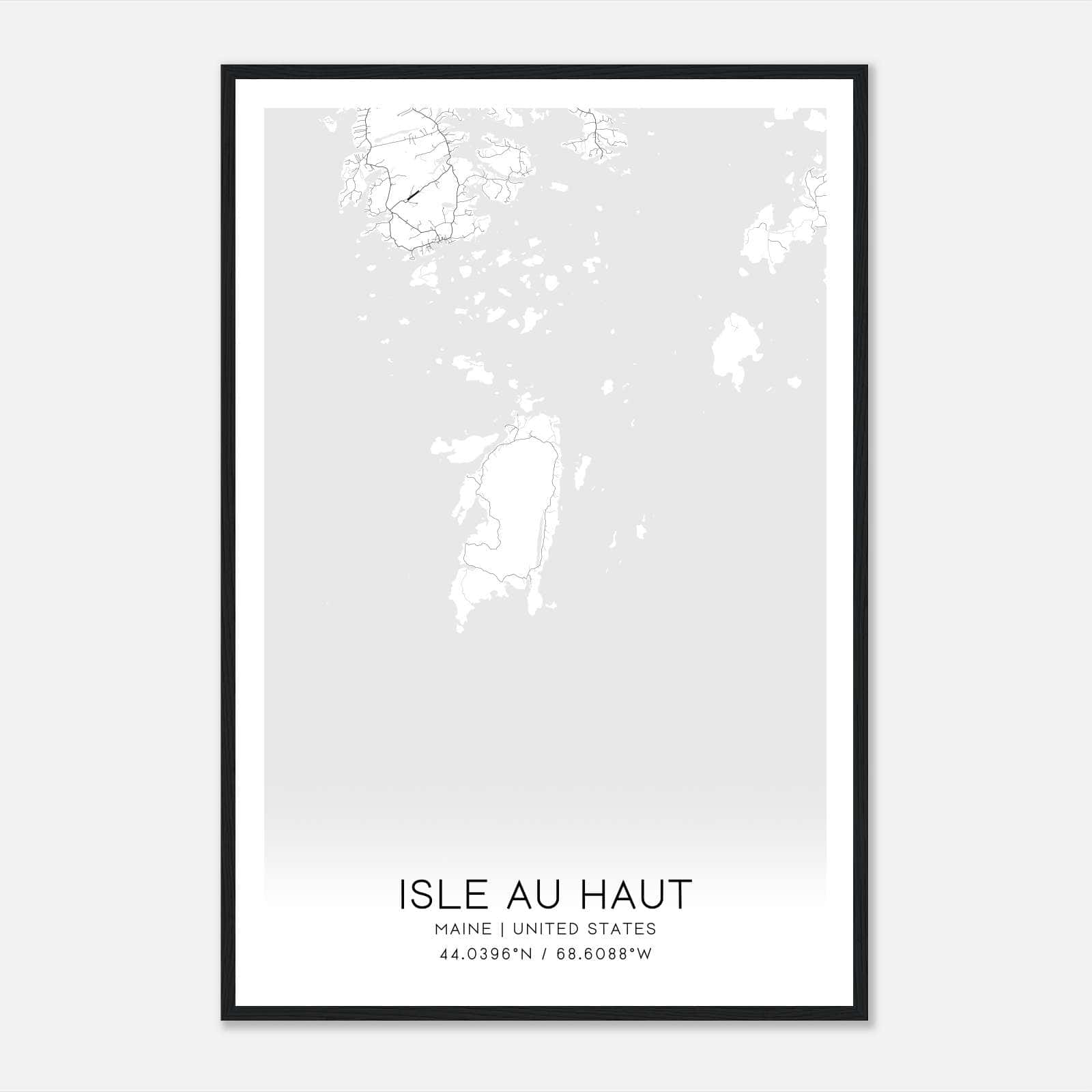 Isle Au Haut Maine Map Poster, Modern Home Decor Wall Art Print Isle Au Haut Maine Map Poster, Modern Home Decor Wall Art Print