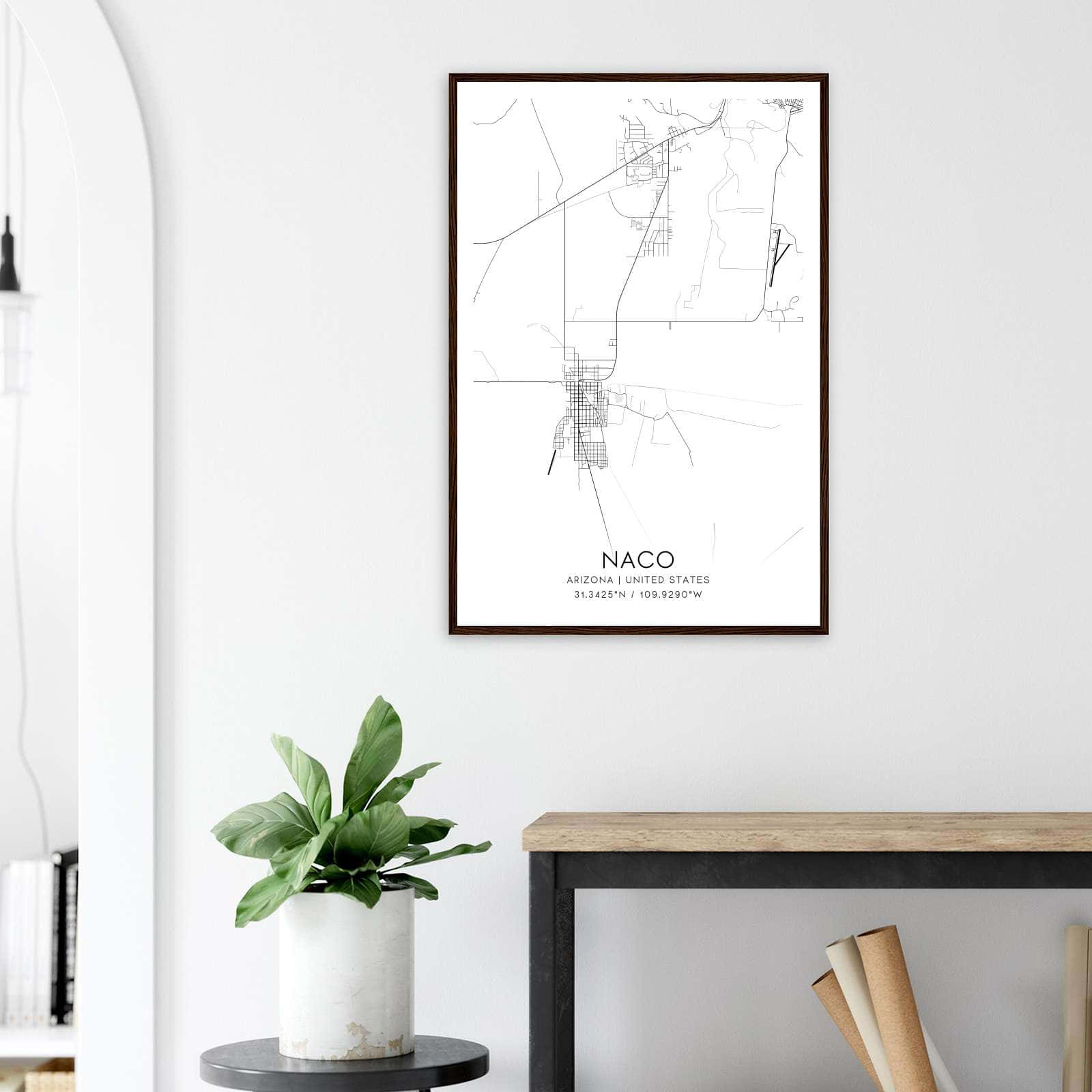 Deerfield Kansas Map Poster, Modern Home Decor Wall Art Print (Copy)