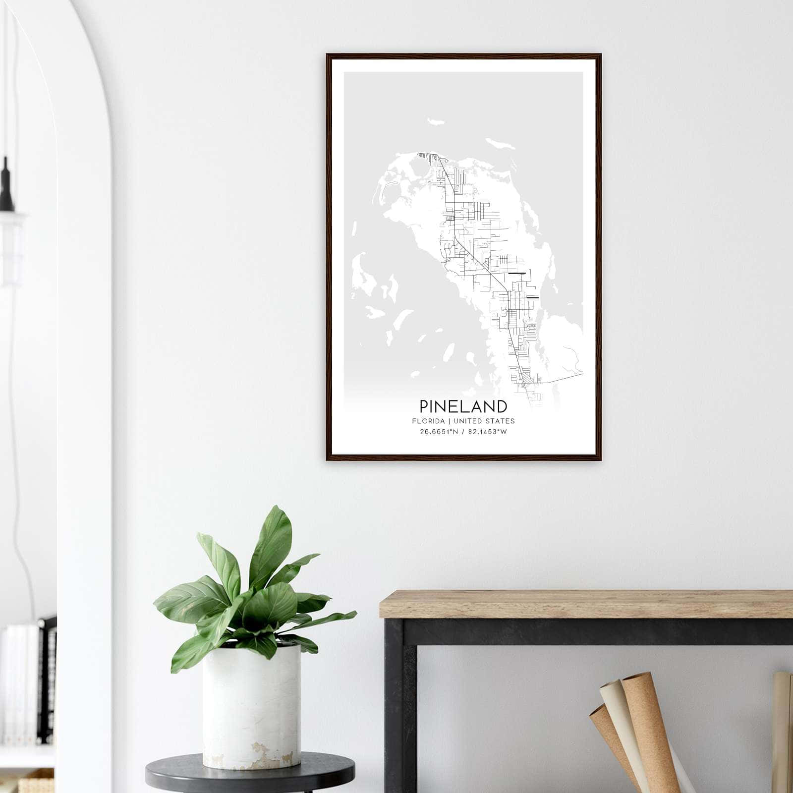 Deerfield Kansas Map Poster, Modern Home Decor Wall Art Print (Copy)