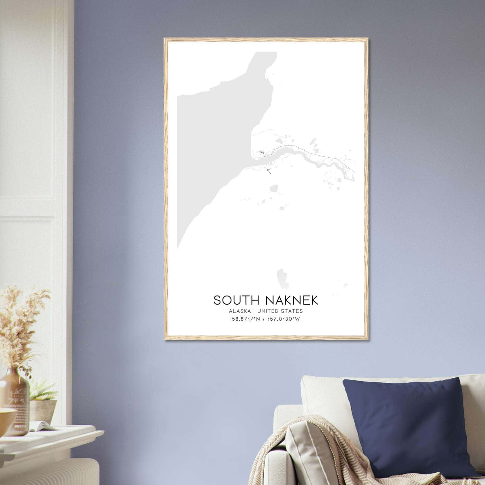 Deerfield Kansas Map Poster, Modern Home Decor Wall Art Print (Copy)