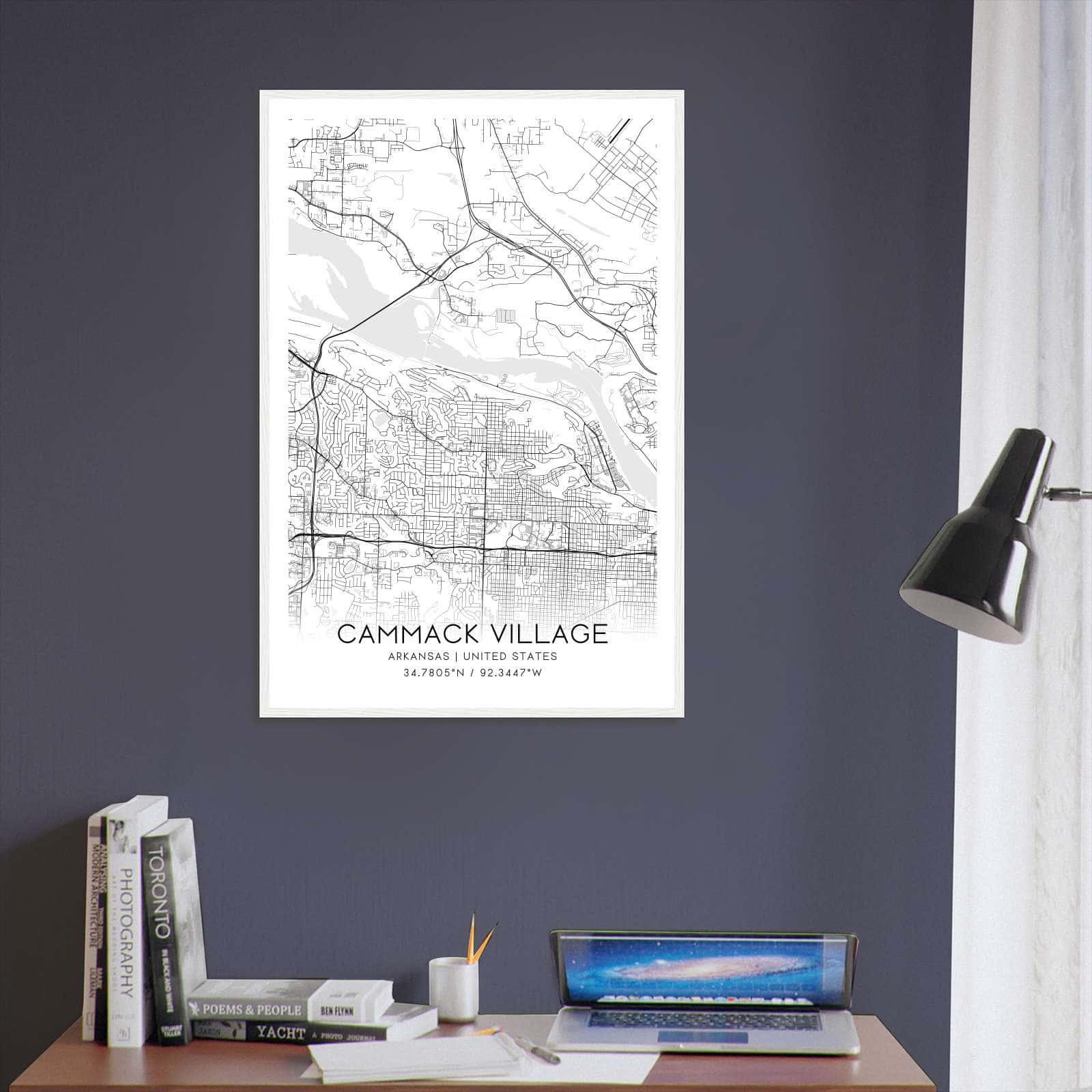 Deerfield Kansas Map Poster, Modern Home Decor Wall Art Print (Copy)