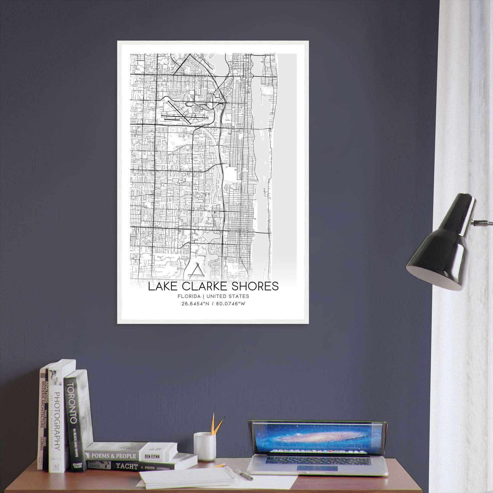 Deerfield Kansas Map Poster, Modern Home Decor Wall Art Print (Copy)