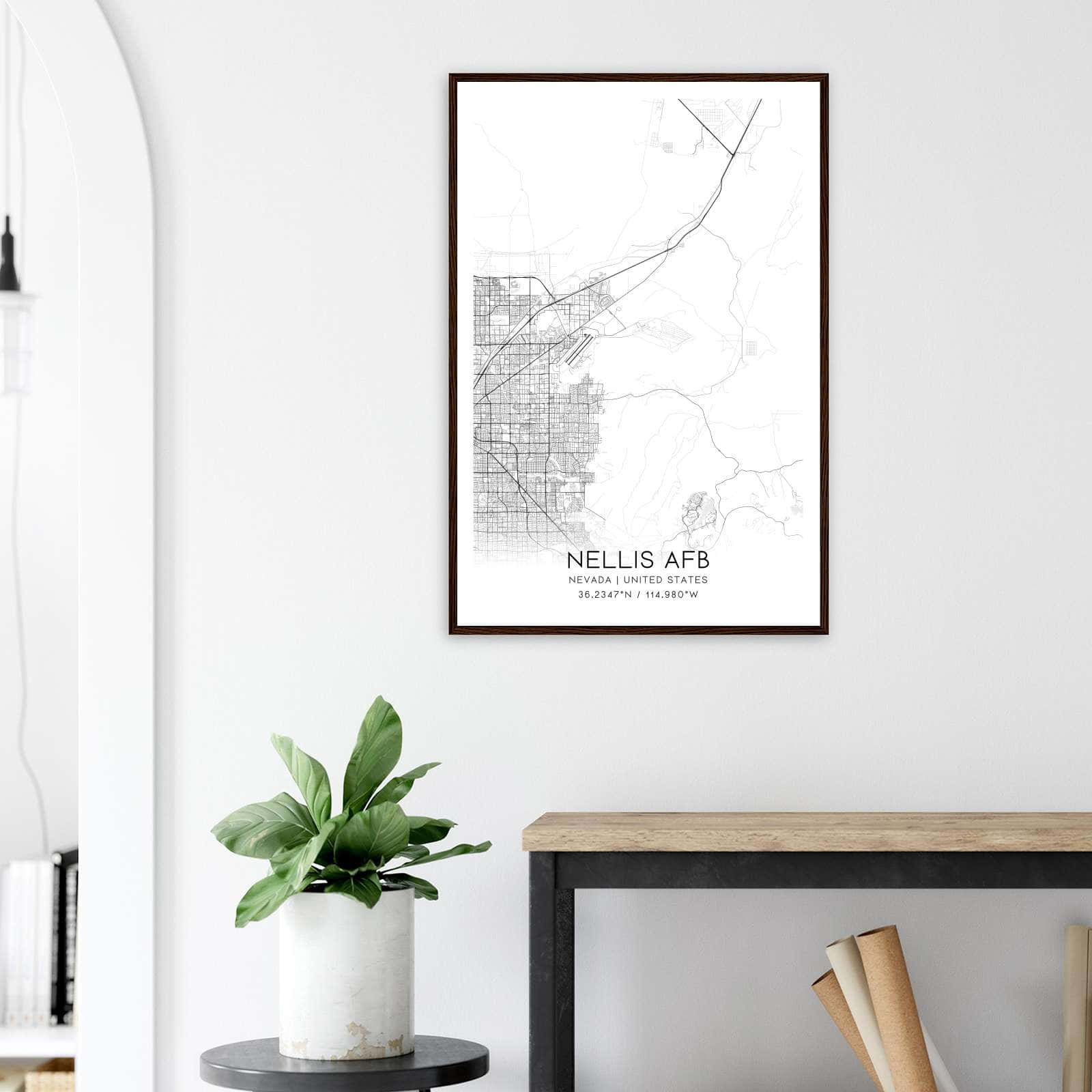 Deerfield Kansas Map Poster, Modern Home Decor Wall Art Print (Copy)