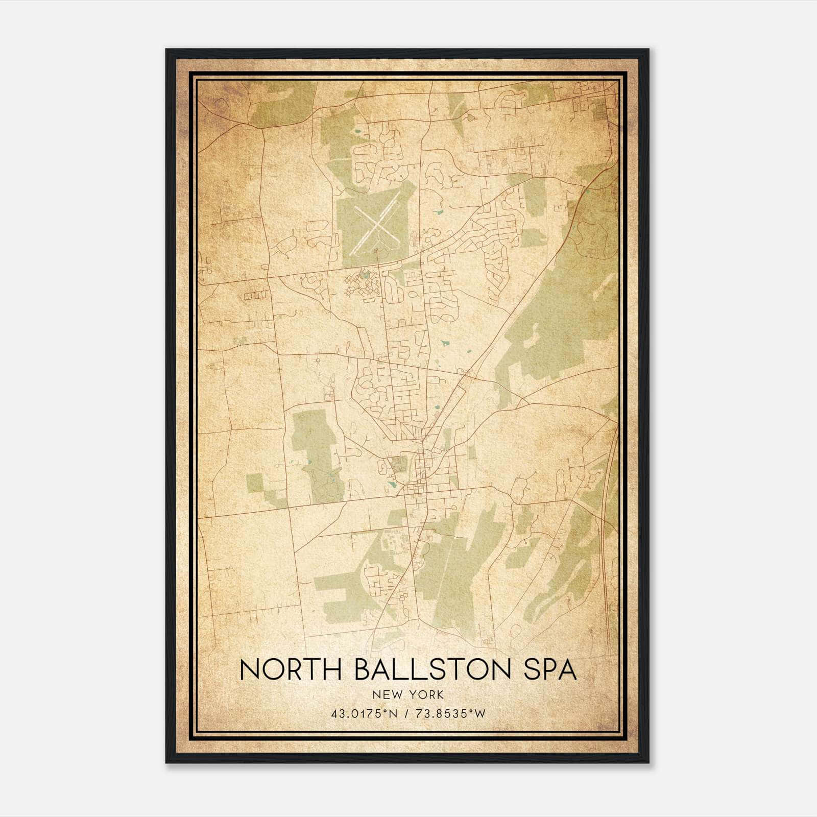 Vintage North Ballston Spa New York Map Poster, North Ballston Spa NY City Road Wall Art Print Vintage North Ballston Spa New York Map Poster, North Ballston Spa NY City Road Wall Art Print