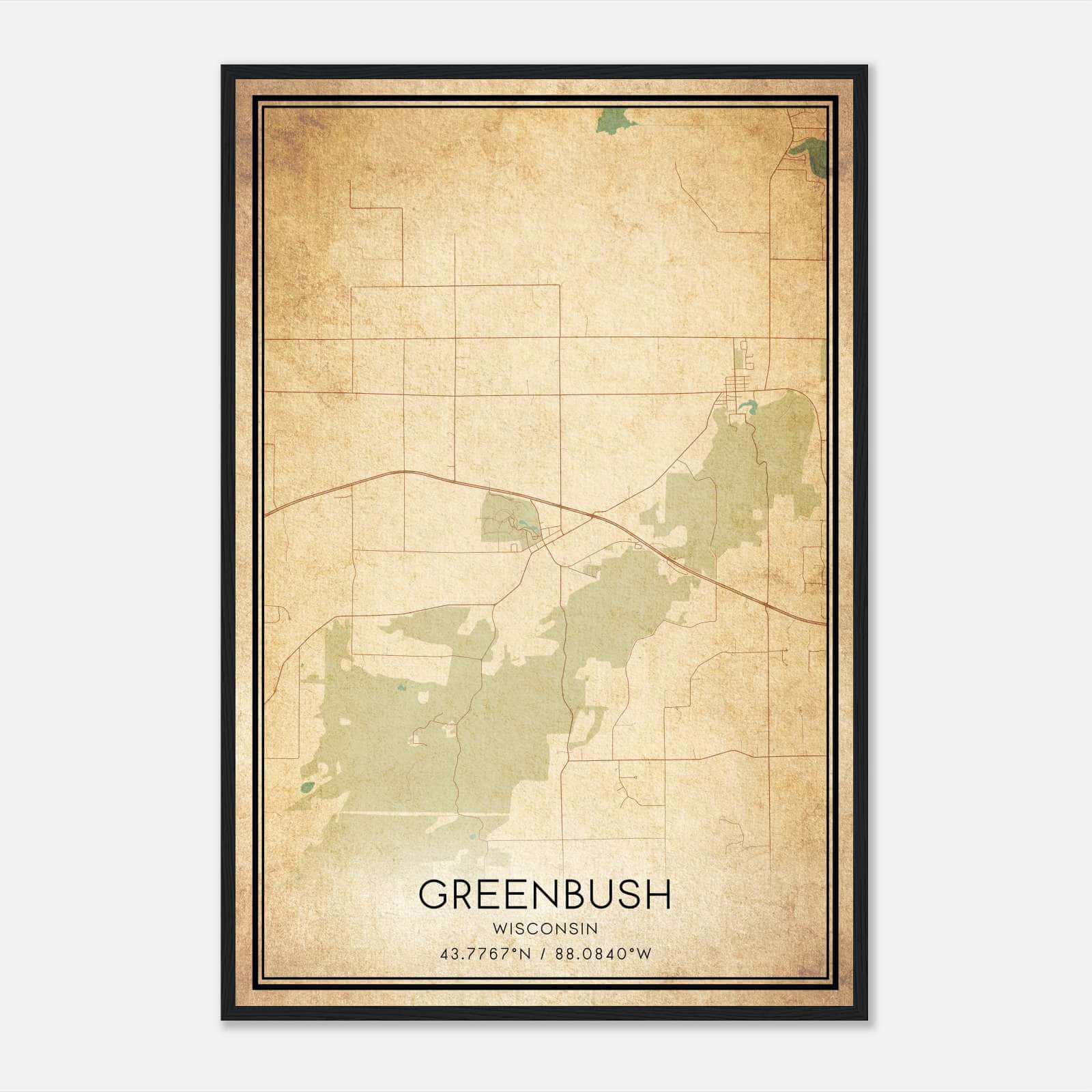 vintage-greenbush-wisconsin-map-poster-greenbush-wi-city-road-wall-art-print-custom-maps-posters