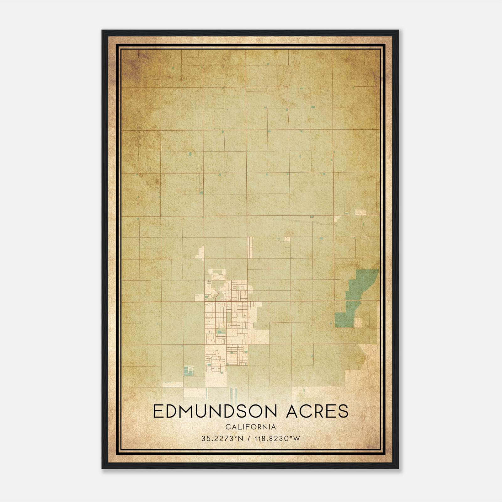 Vintage Edmundson Acres California Map Poster, Edmundson Acres CA City Road Wall Art Print Vintage Edmundson Acres California Map Poster, Edmundson Acres CA City Road Wall Art Print